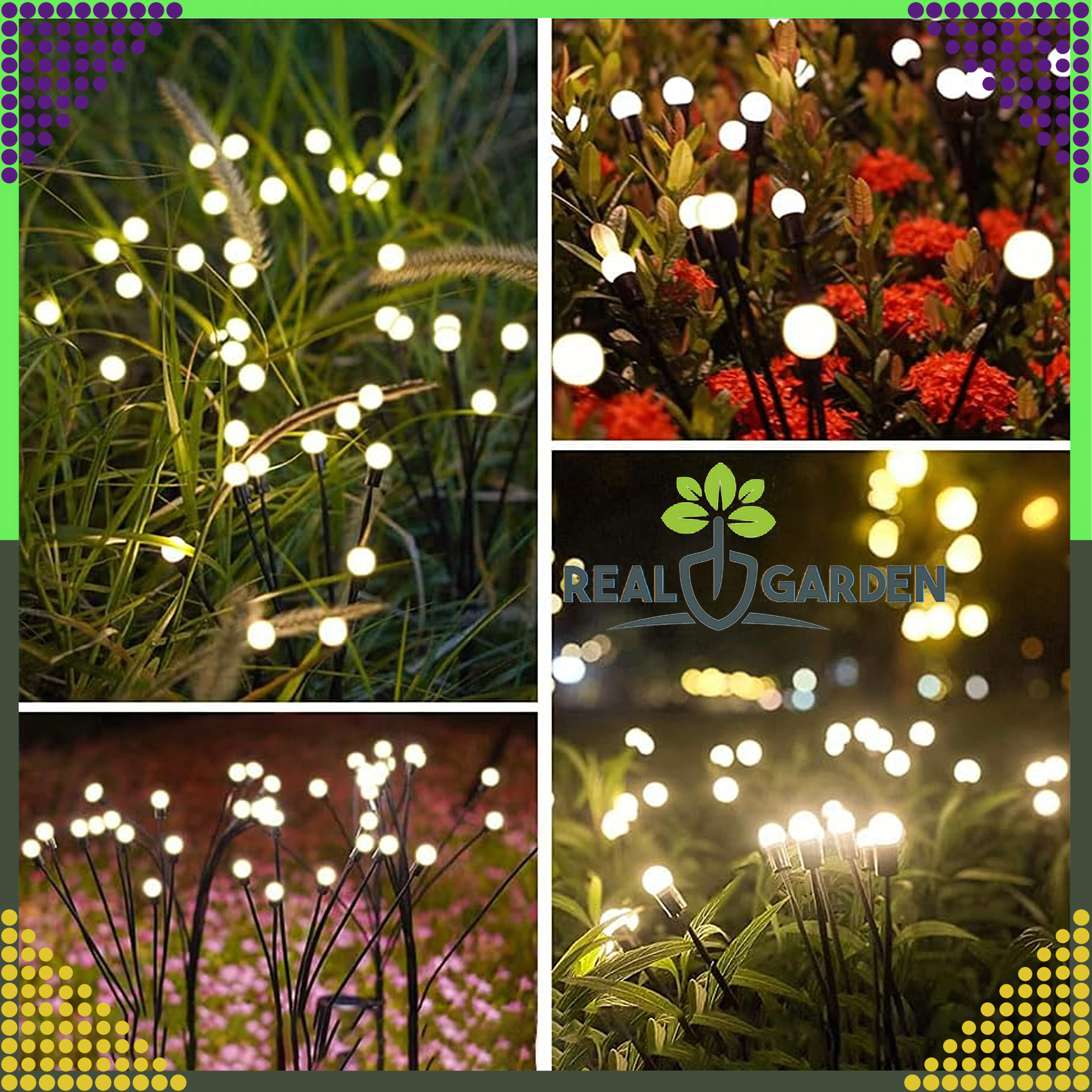 Päikesepatareiga aiavalgustid 2 tk 6 LED Tuluke hämarikuanduriga
