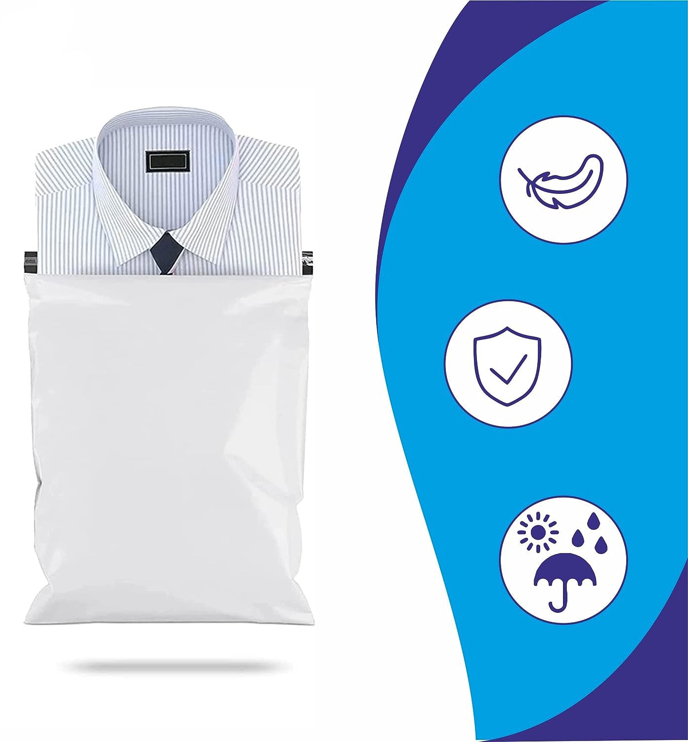 Tugevad valged kullerikotid B4 260x350 50 tk