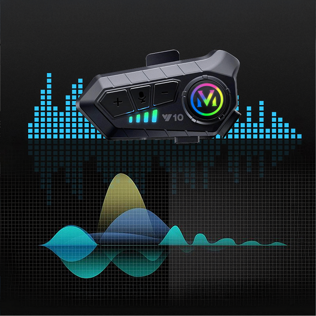 Bluetooth 5.3 mootorratta kiivri peakomplekt