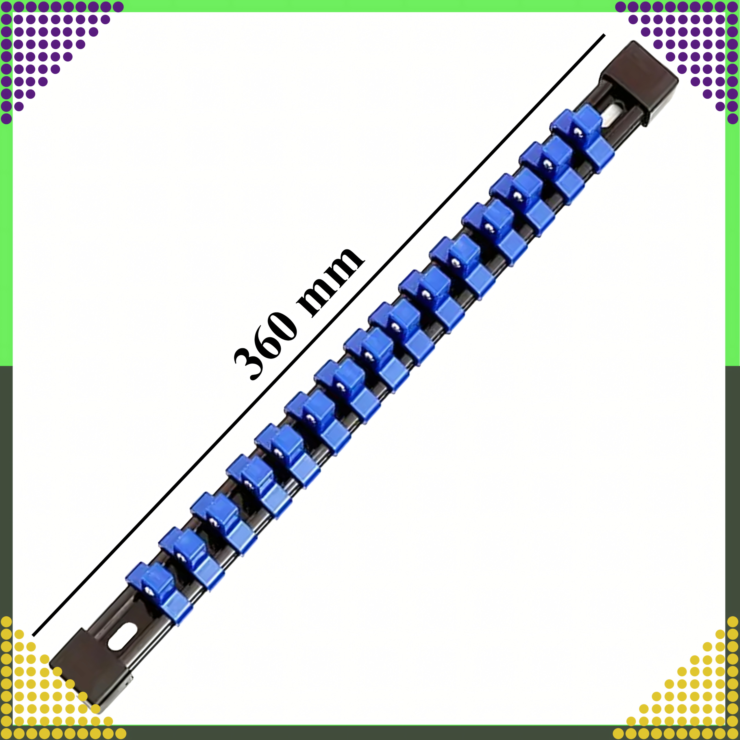 3/8" padrunite korraldusliist 15 tk hoidikuga