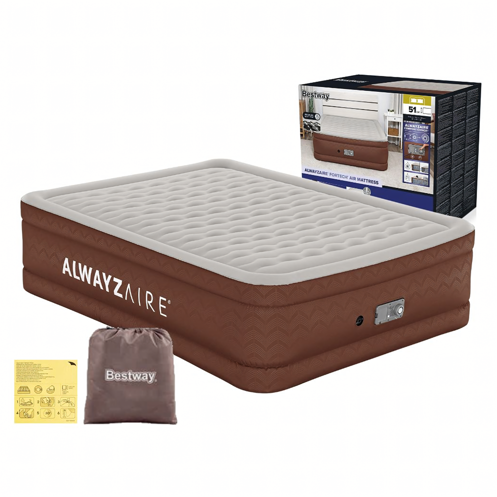 Bestway 69160 kaheinimese õhkmadrats kahekordse pumbaga 203x152x51cm