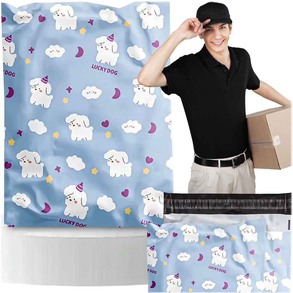 Tugevad kullerisaatekotid 255x370 mm Lucky Dog 50 tk