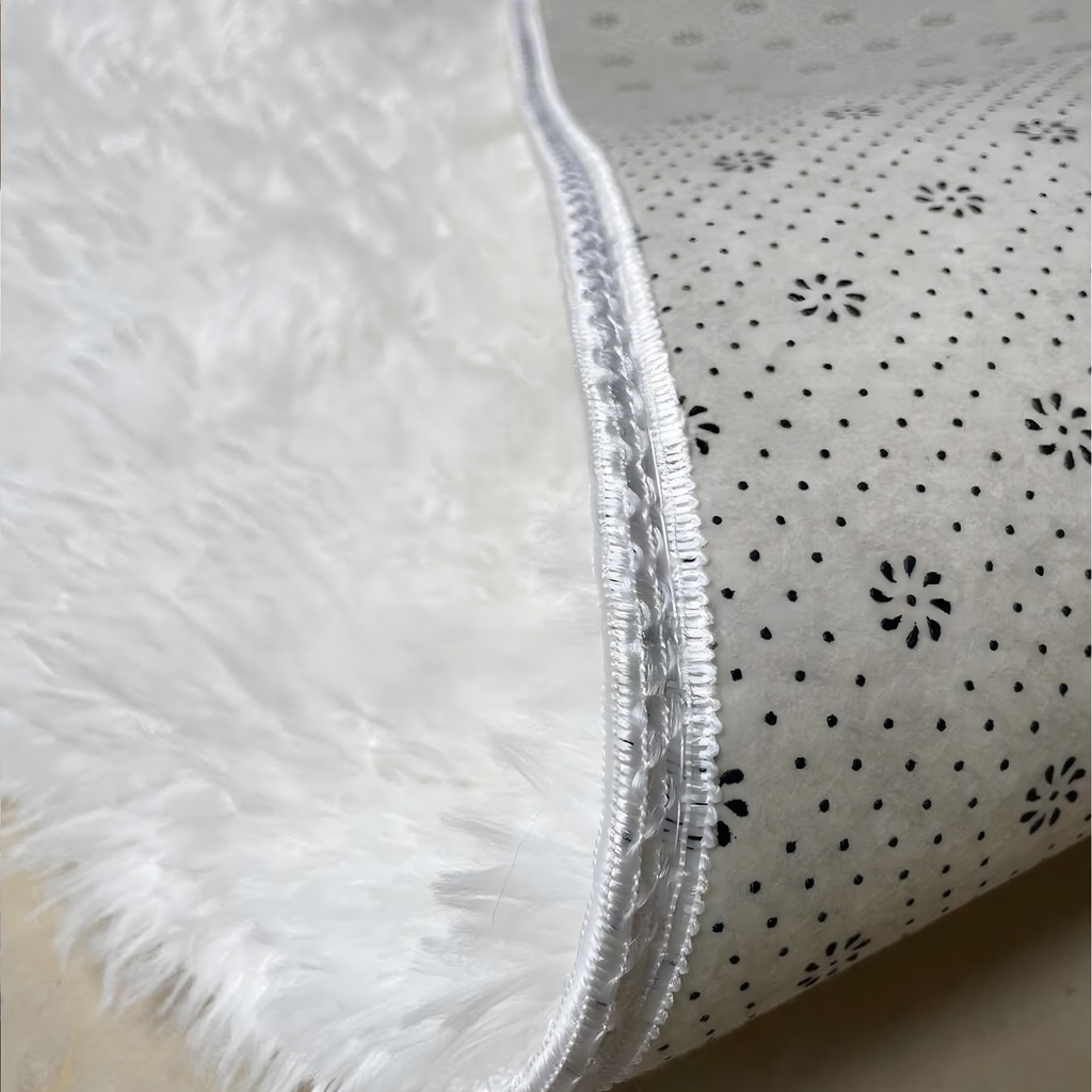 Soft Plush Shaggy Carpet Dense Woolly Large Fluffy for Living Room 120x80cm