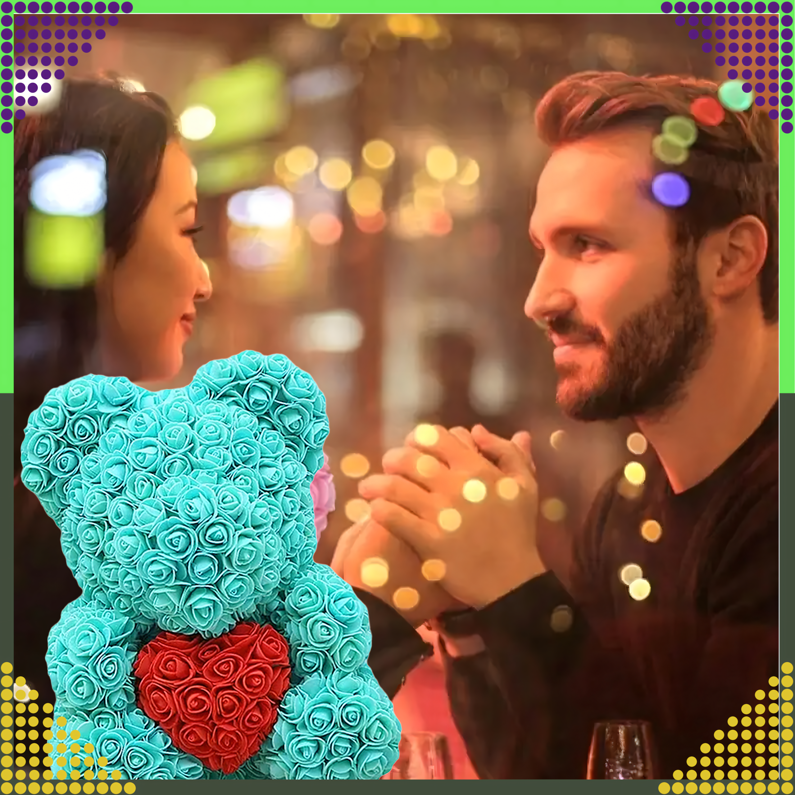 Karu roosidega sõbrapäeva kingitus emale, abikaasale, vanaemale Suur komplekt Roose 40 cm