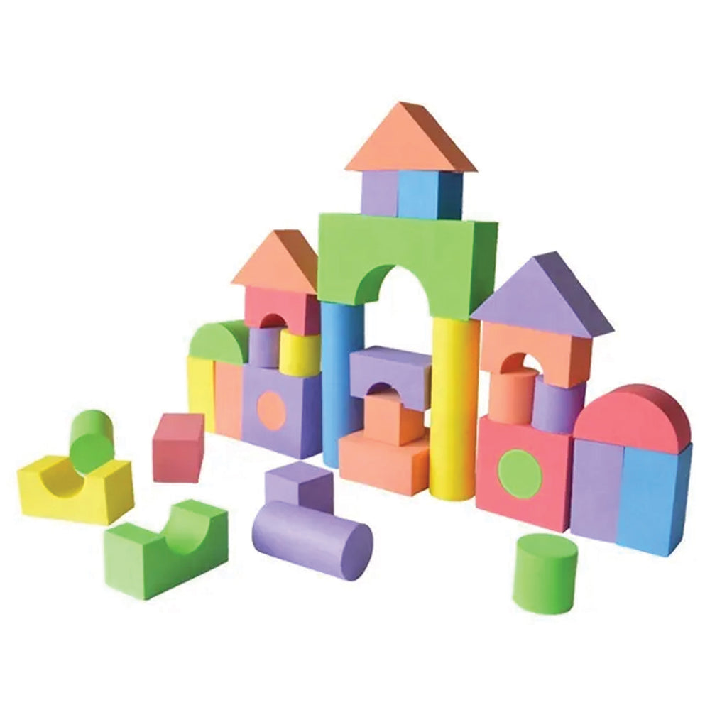 Vahtplokkide komplekt lastele, 50 elementi, värviline pusle