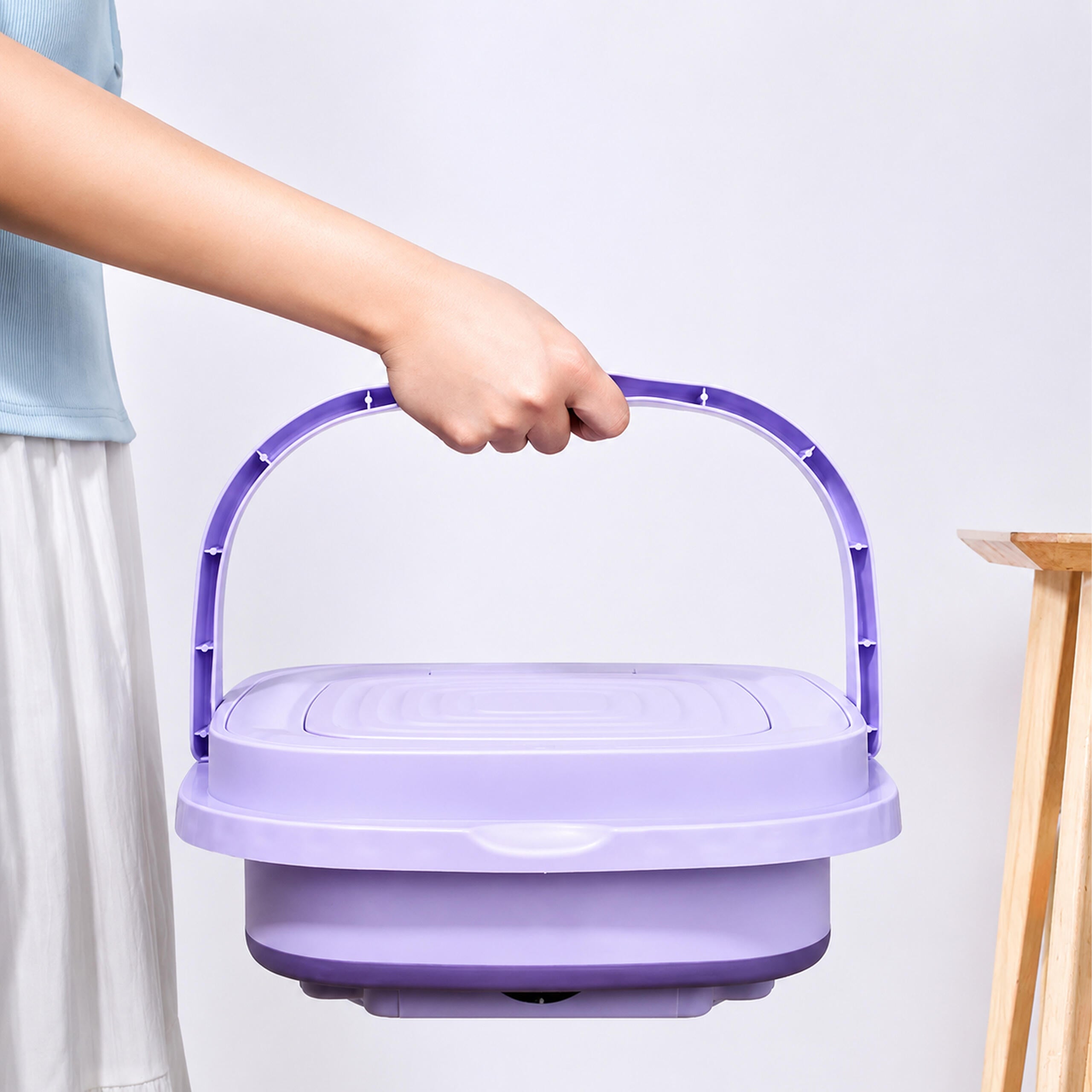 Portable Mini Folding Automatic Washing Machine 8L for Travel and Camping
