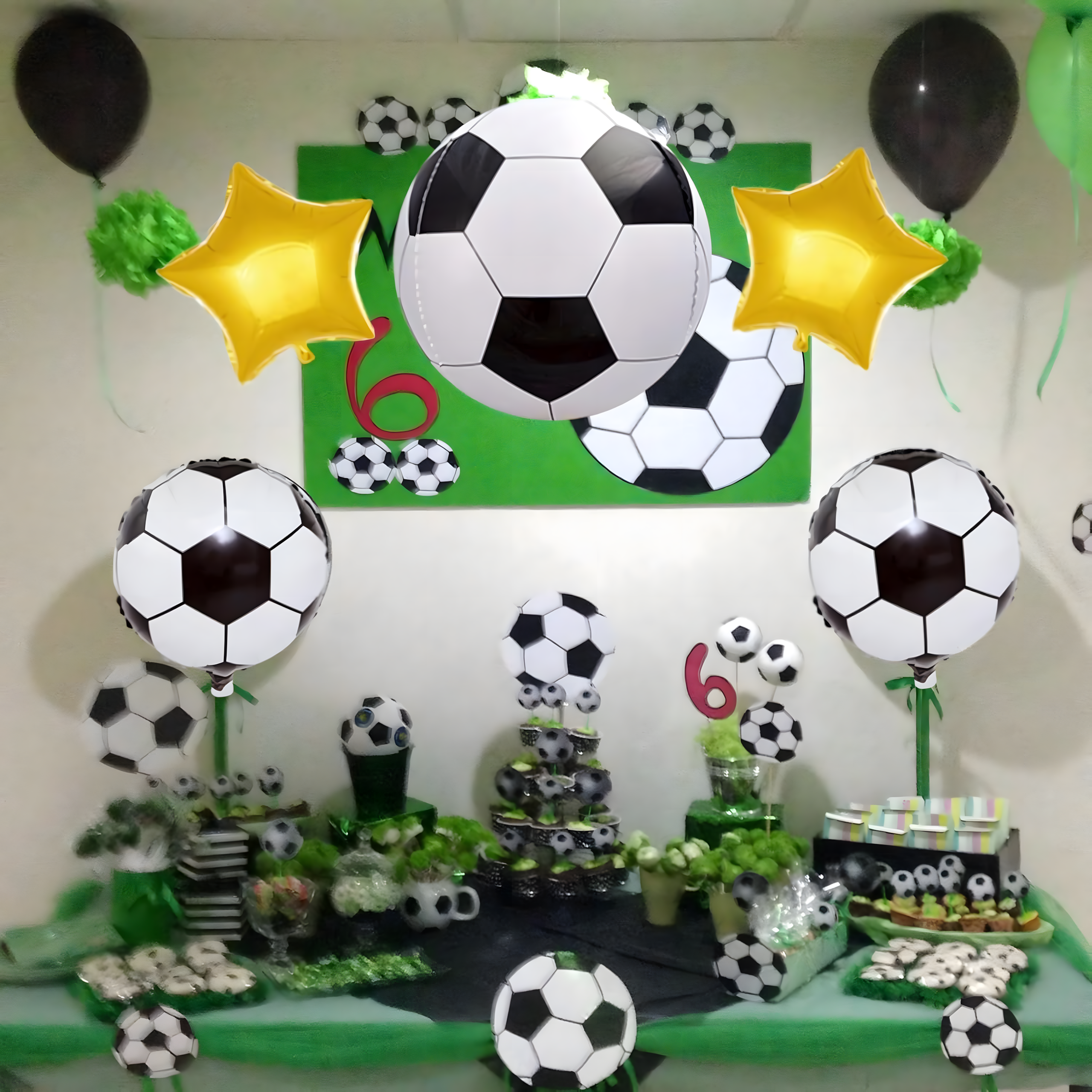 Jalgpalli õhupallide komplekt sünnipäevapeoks, pall 5 tk