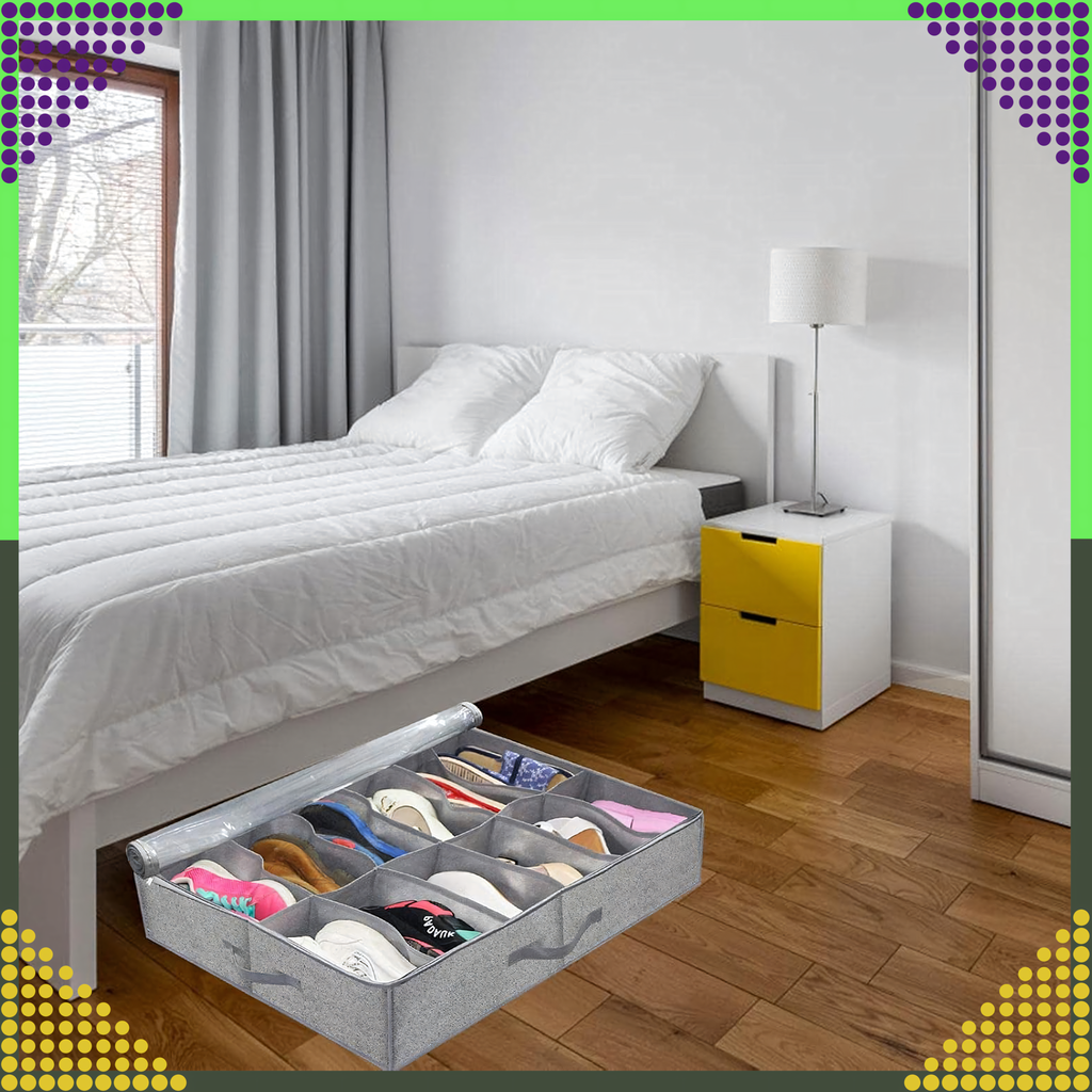 Kingade korraldaja voodi alla, kokkupandav riidekast lukuga garderoobi jaoks