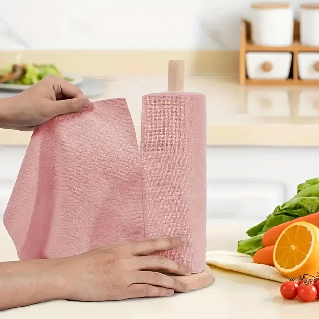 Microfiber Cleaning Cloths Roll 25x25cm 20 pcs