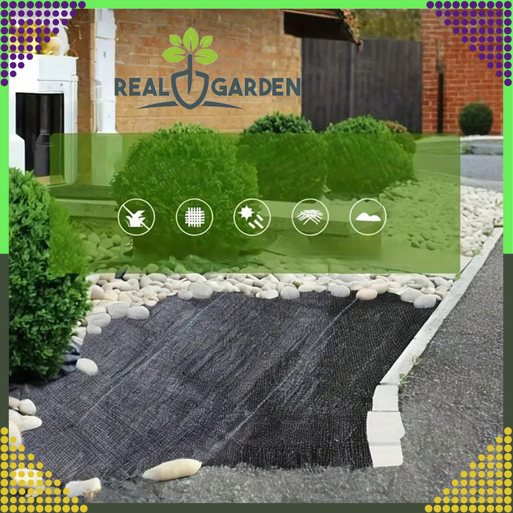 Agrotekstiil 90g 5x5m Black UV-kaitsega umbrohutõkkematt