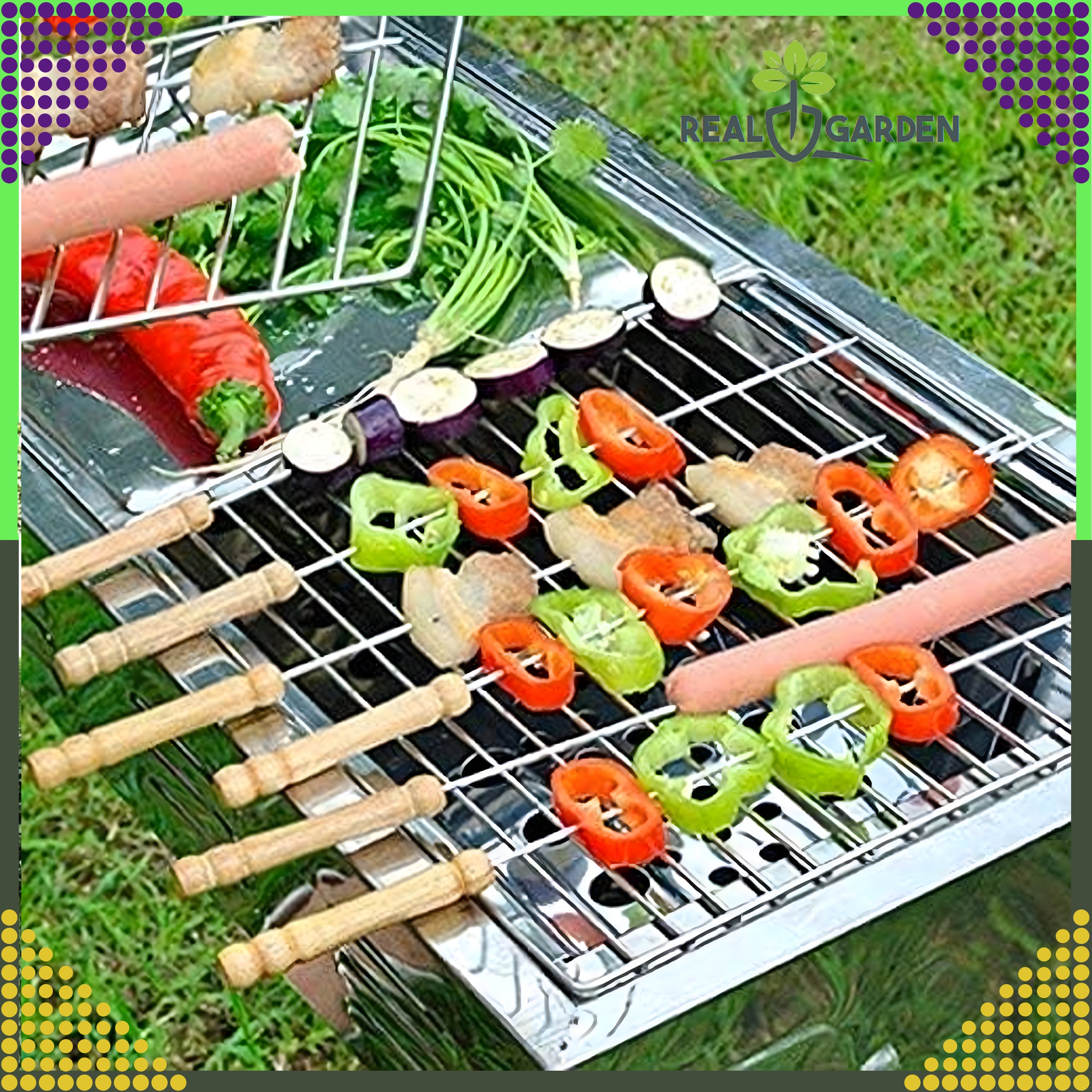 Metallist grillvardad 10 tk 30 cm (F11)
