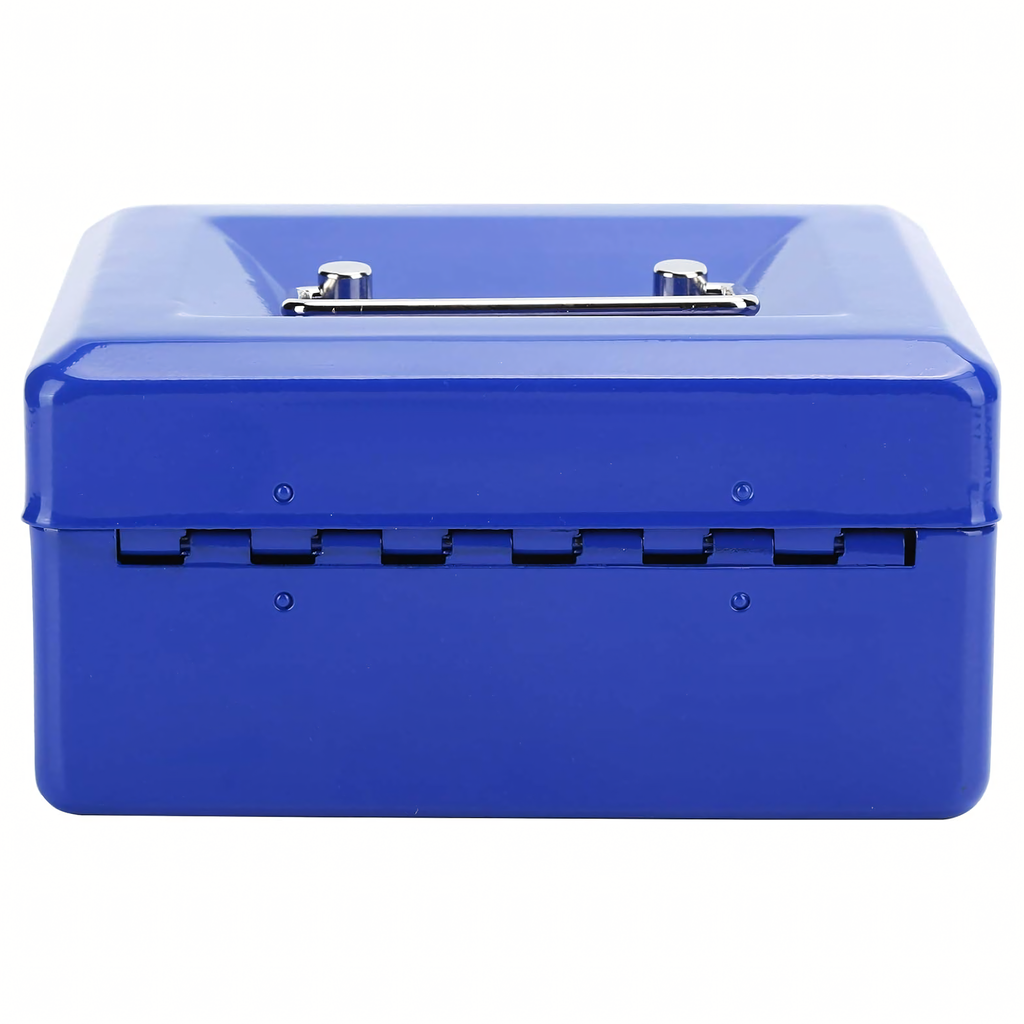 Metallist rahakast müntide, rahatähtede ja dokumentide turvaliseks hoidmiseks, võtmetega