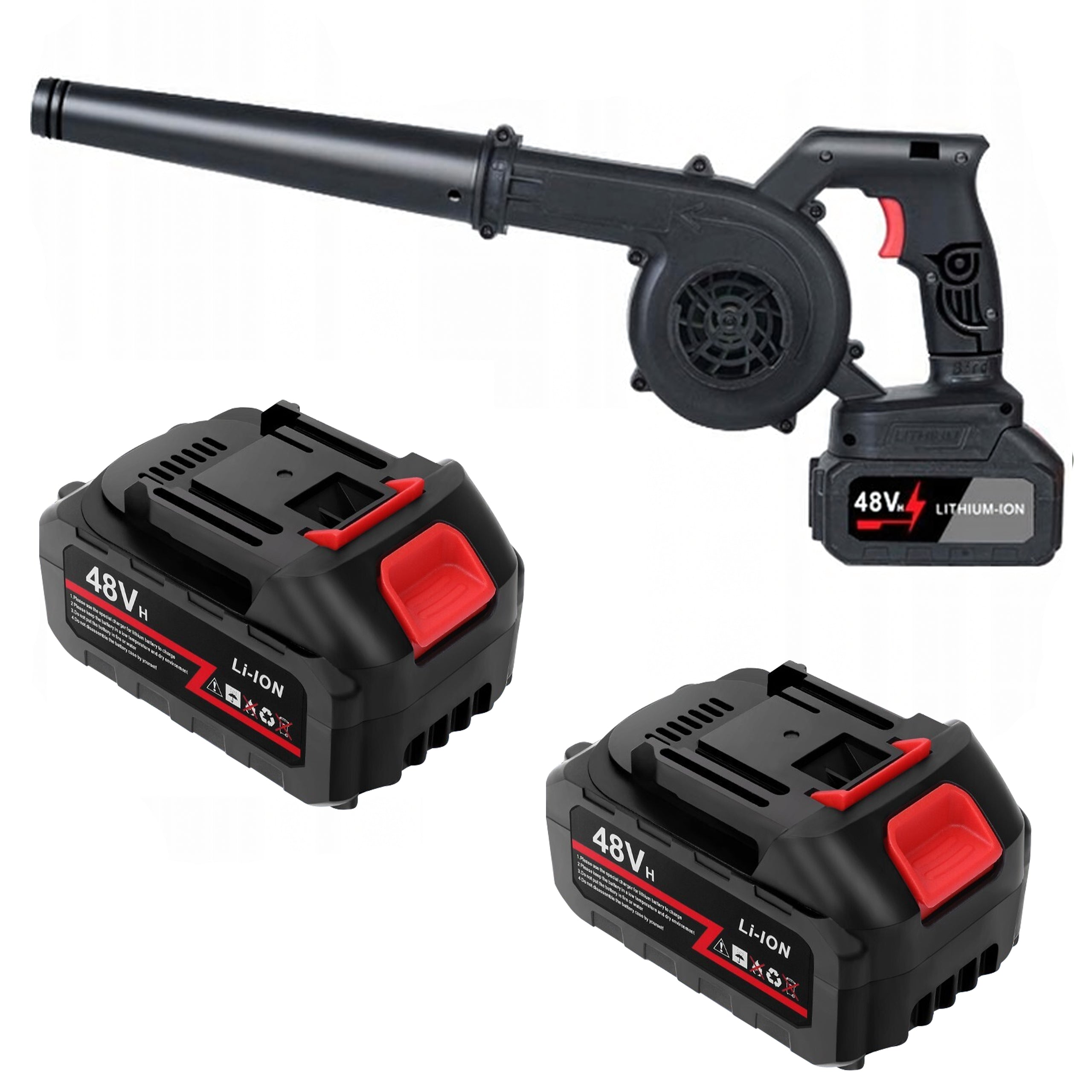 Võimas juhtmevaba käsikäes aialehepuhur 2-ühes