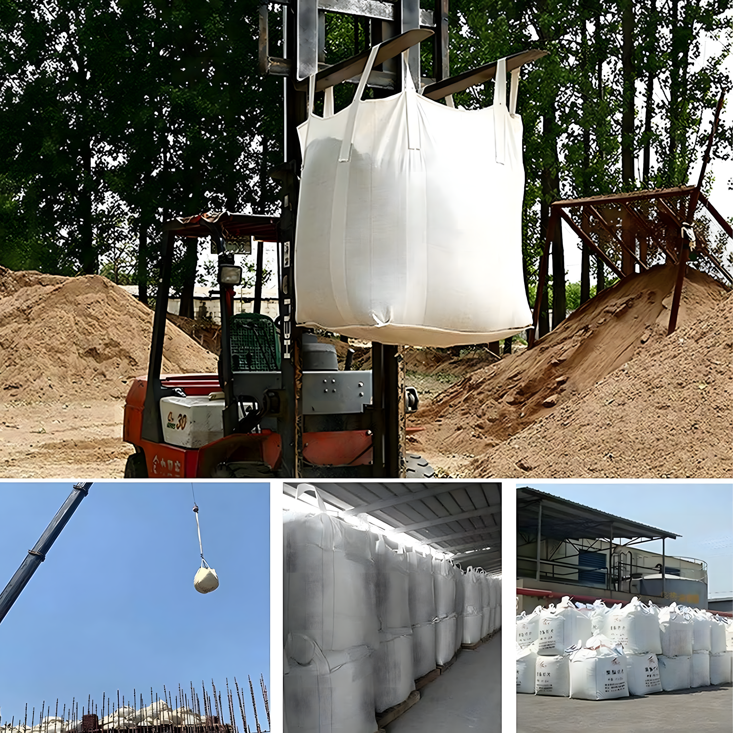 BigBag Container Big Bag 90x90x120 cm for Rubble Grain Sand 1000 kg