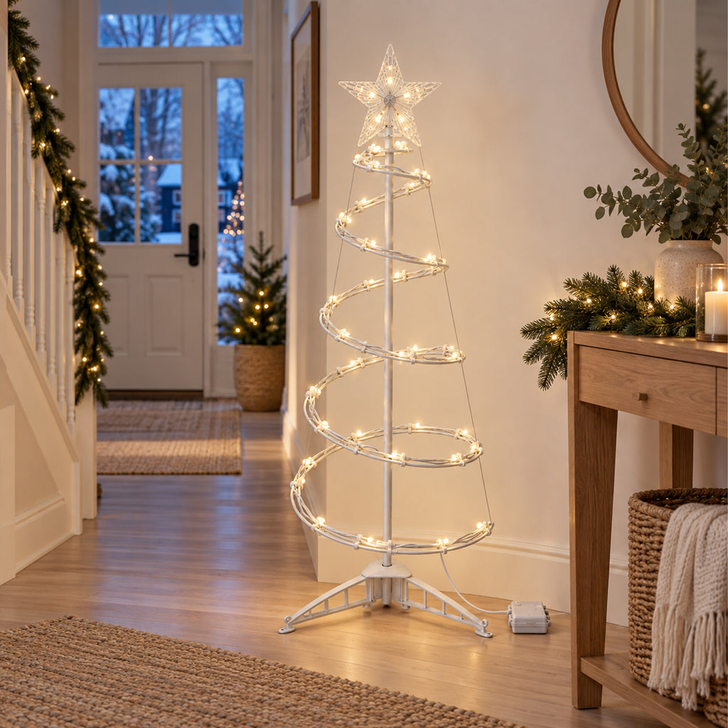 150 tk spiraalset LED-jõulukuuse valgusdekoratsiooni 94 cm RC-K-2872-16015