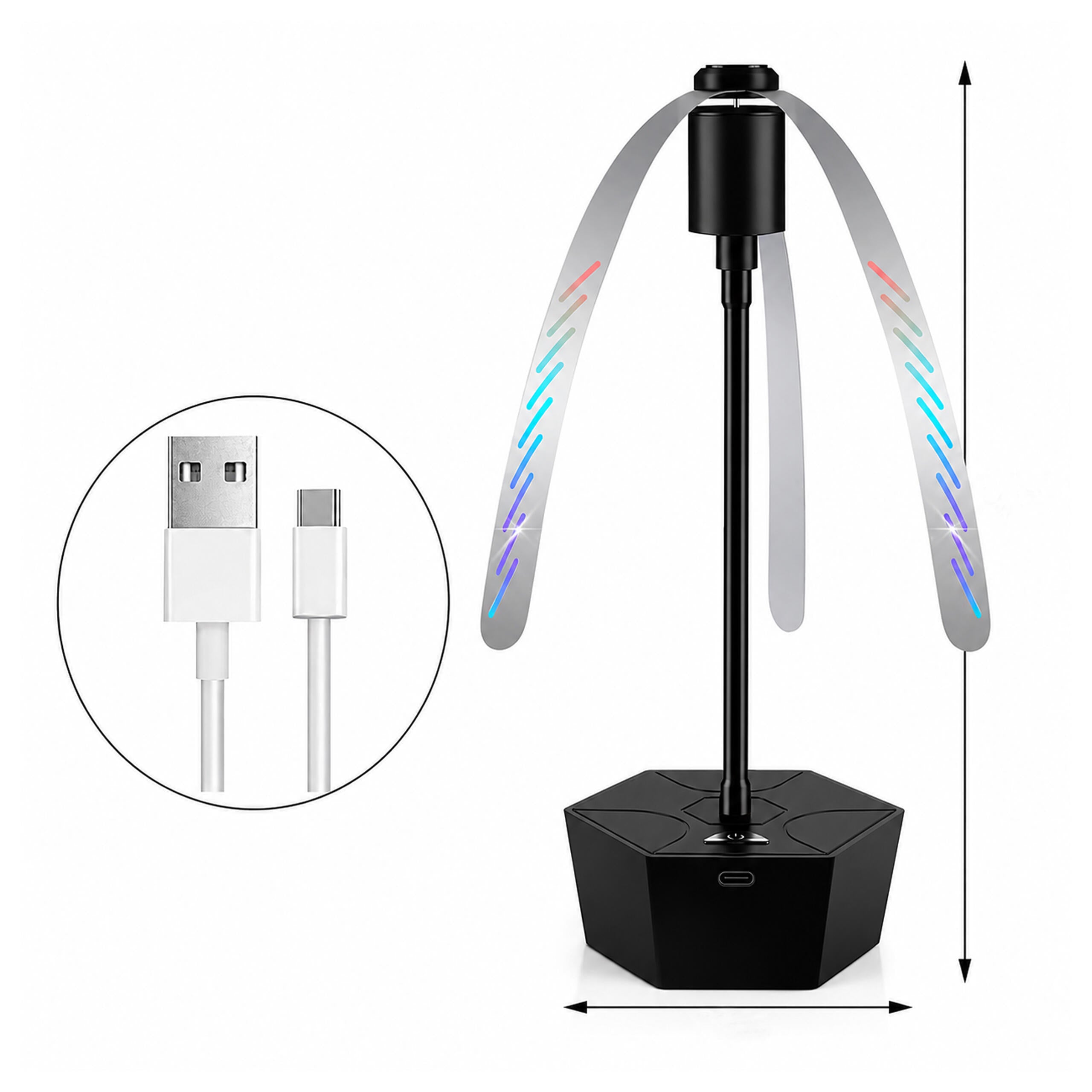 Portable Electric Mosquito and Fly Repellent Fan
