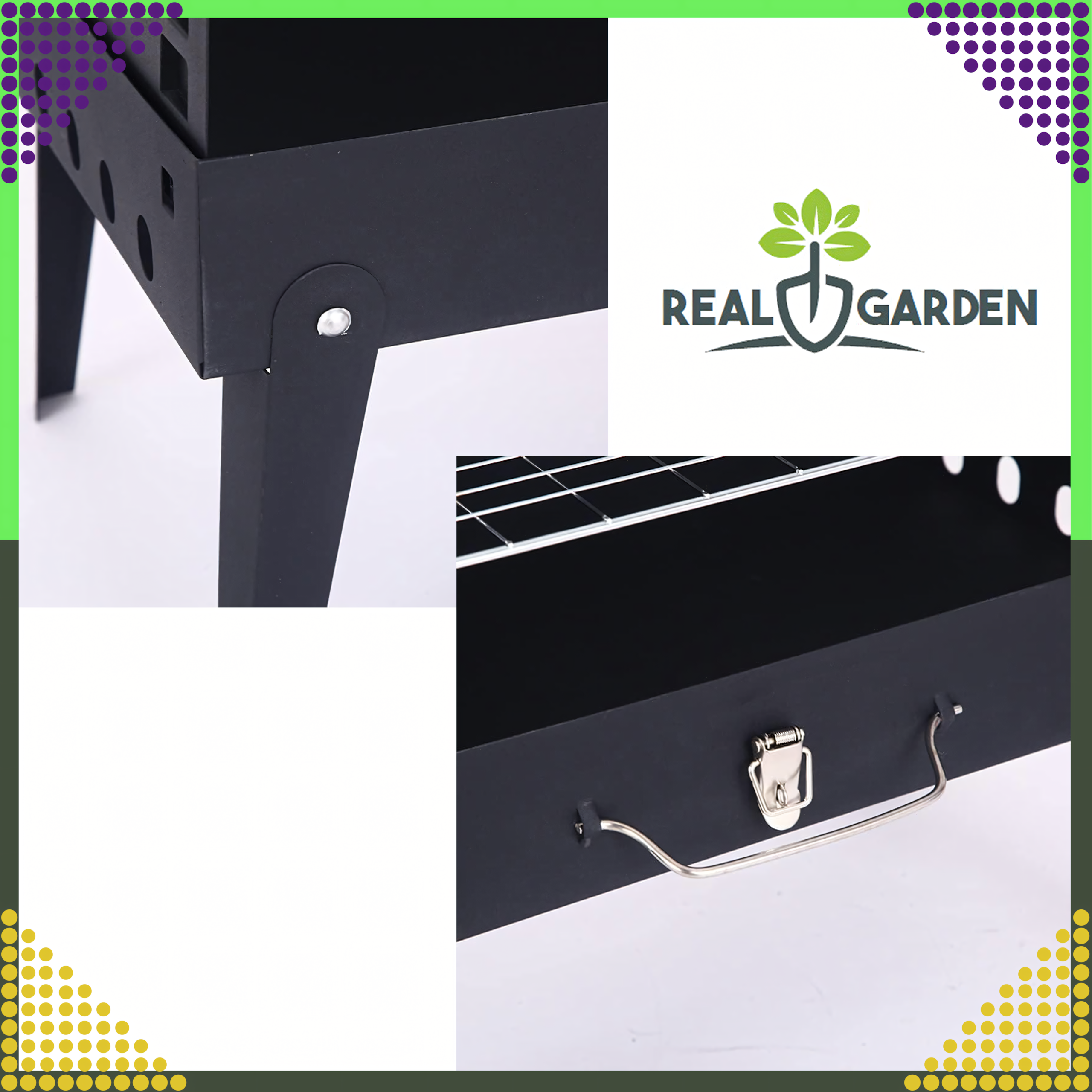 Turisti aiagrill kokkupandav kaasaskantav kohvrigrill + söögiriistad