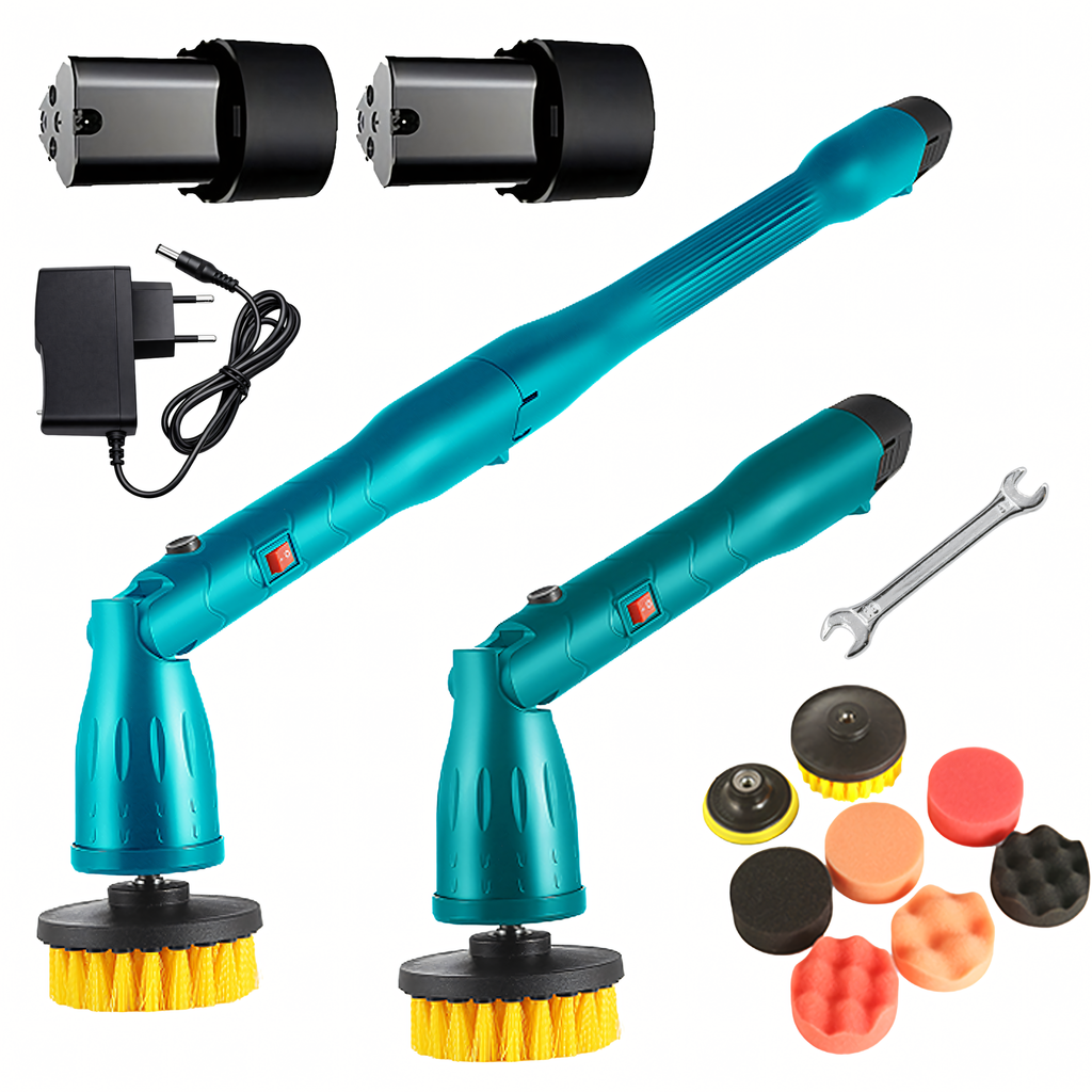 240x Elektriline pöörlev puhastushari põrandate, klaasi ja seinte jaoks, laetav