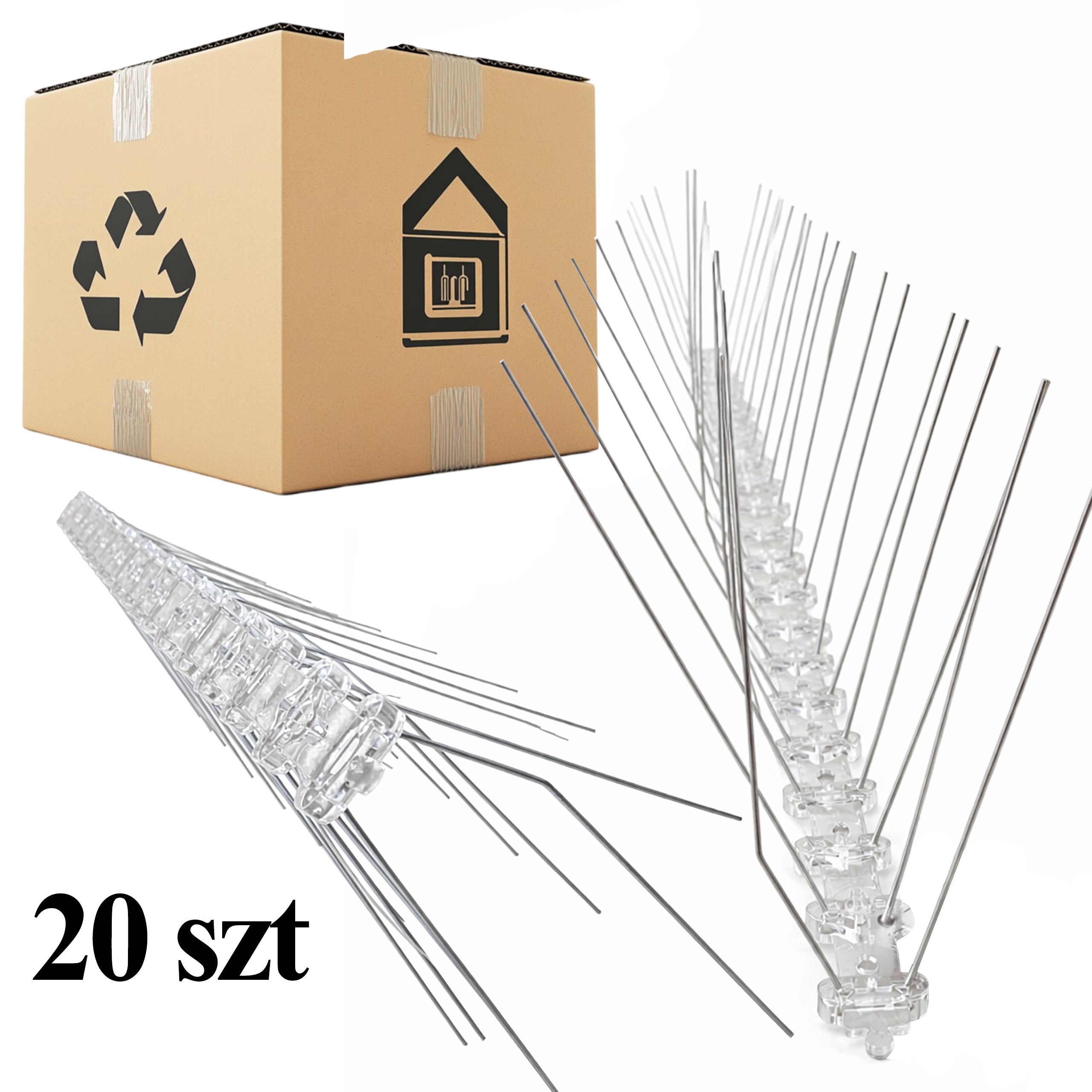 20 x roostevabast terasest metallist linnupiigid tuvidele ja varblastele aknalauale 50 cm