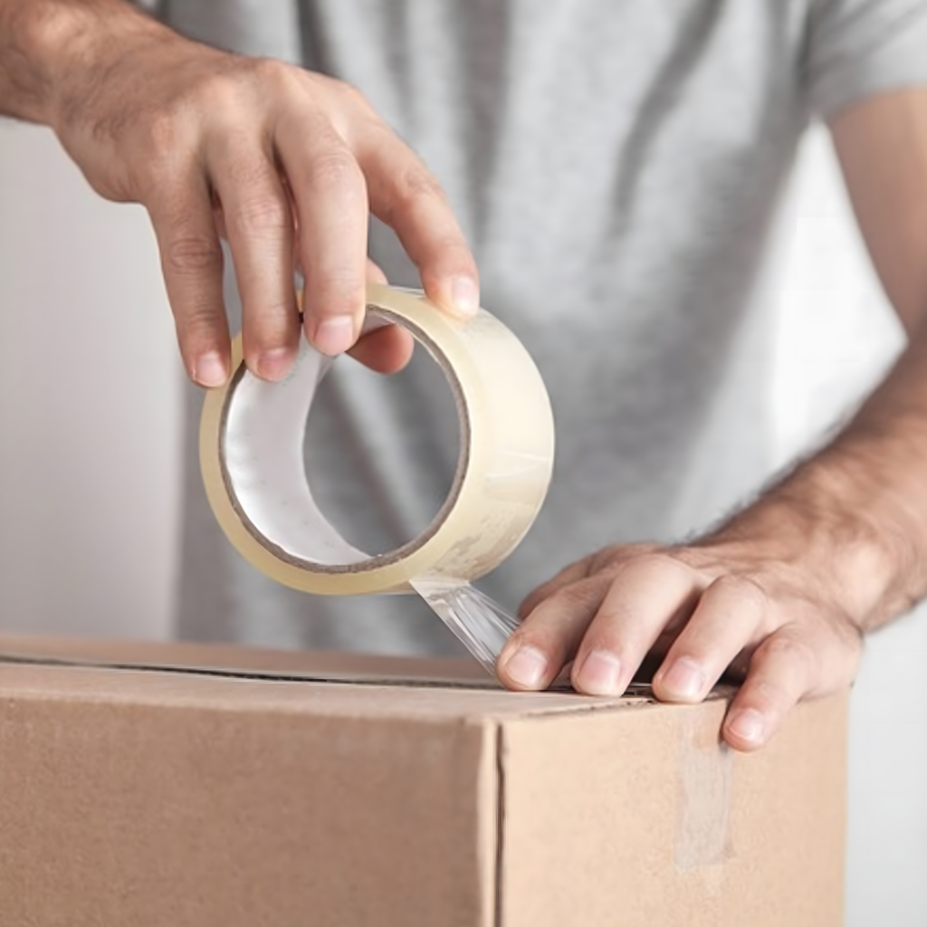 Läbipaistev liimiga pakketeip 48mm x 100m