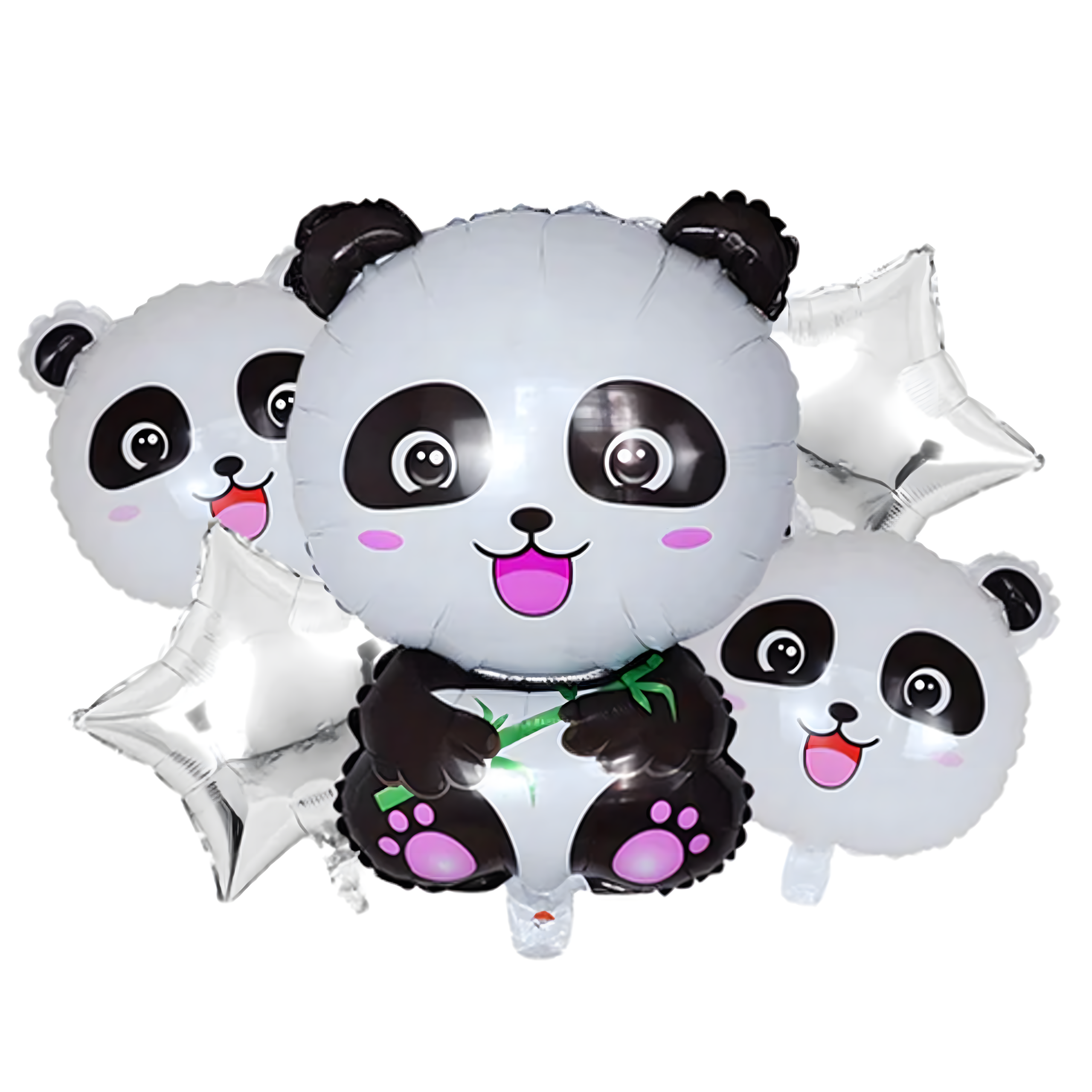 Panda loomade sünnipäevalõhupallide komplekt sünnipäevapeoks 5 tk