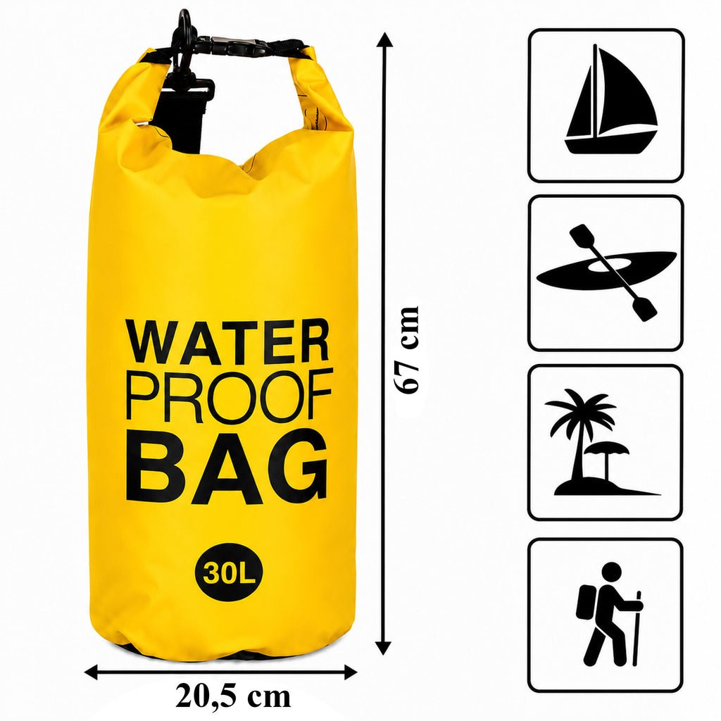 Veekindel kuivkott purjetamiseks, kajakile, SUP-ile, matkamiseks 30L