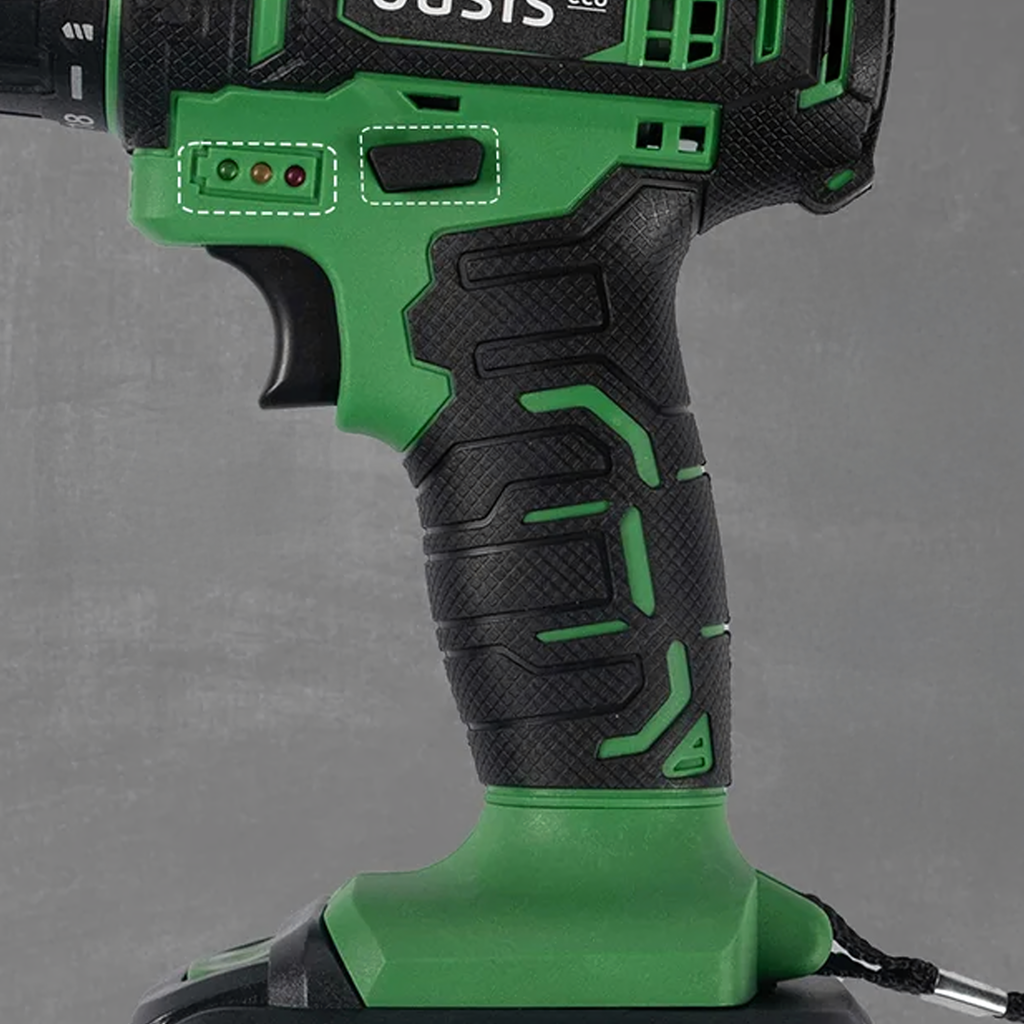 Juhtmeta kruvikeeraja komplekt LED-i, kohvri ja 2x 18V 1.5Ah akuga