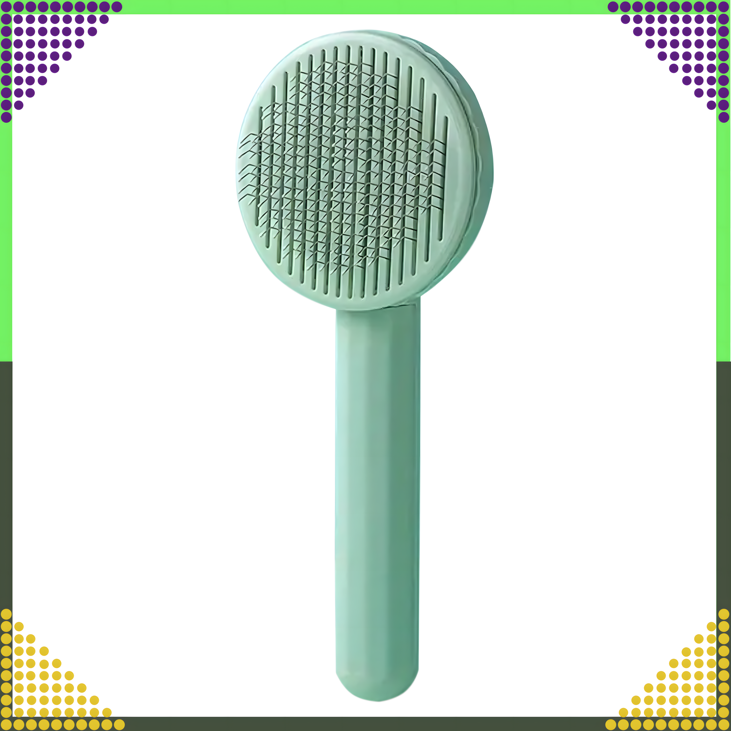 Isepuhastuv hari koera- ja kassikarvadele, ergonoomiline kamm