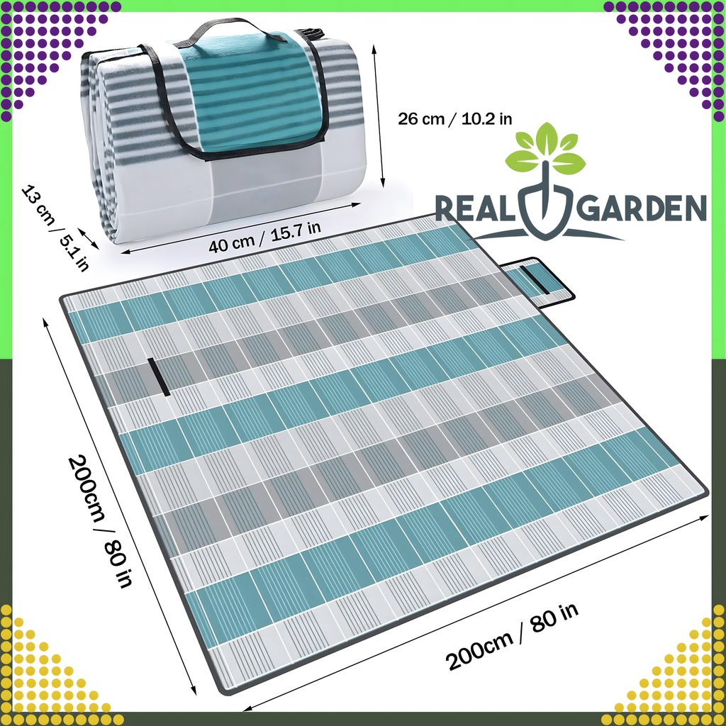 Välitekk Piknikule Rannamatt Isolatsiooniga Kokkupandav Veekindel 200 cm