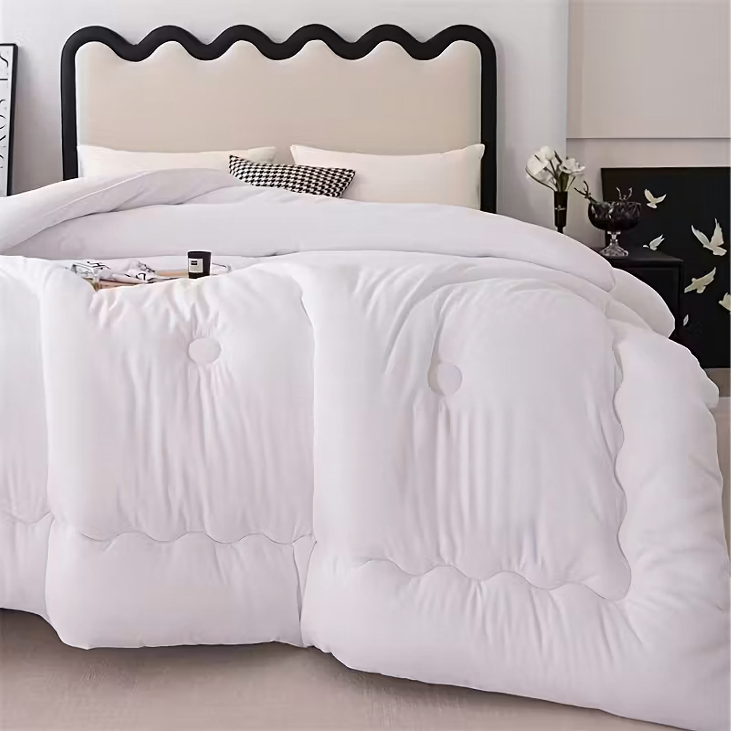 All-Year Airy Warm Winter Quilt 140x200cm White