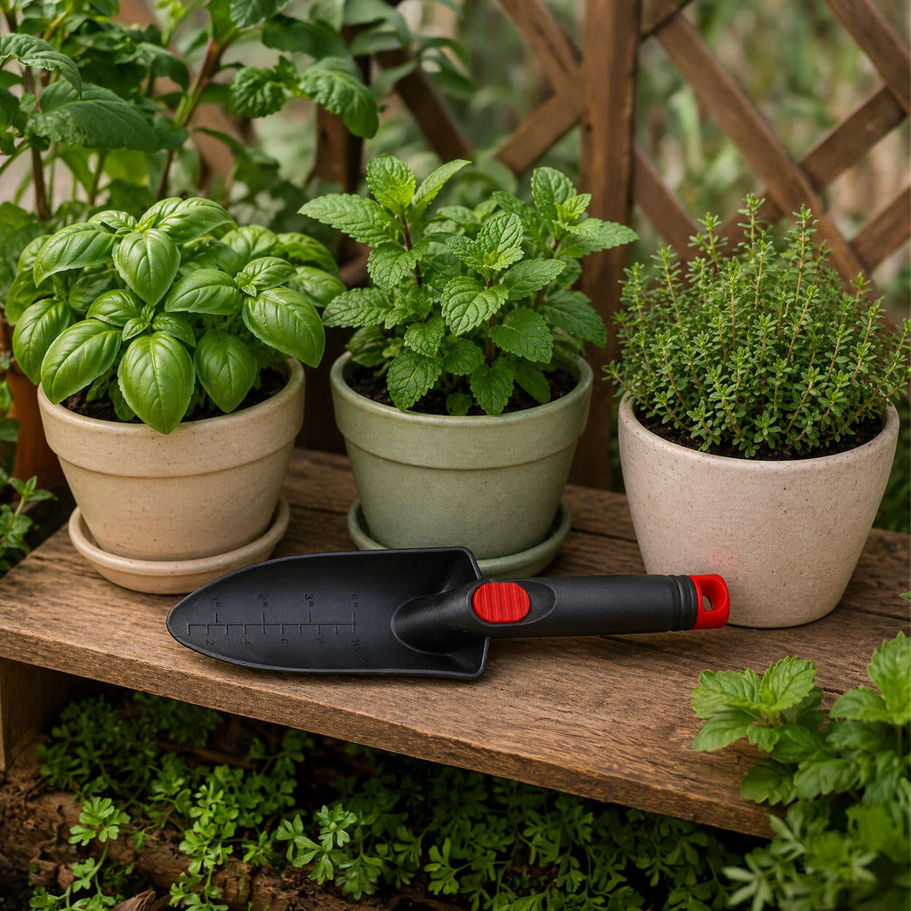 Narrow Plastic Garden Trowel for Transplanting and Planting 28cm