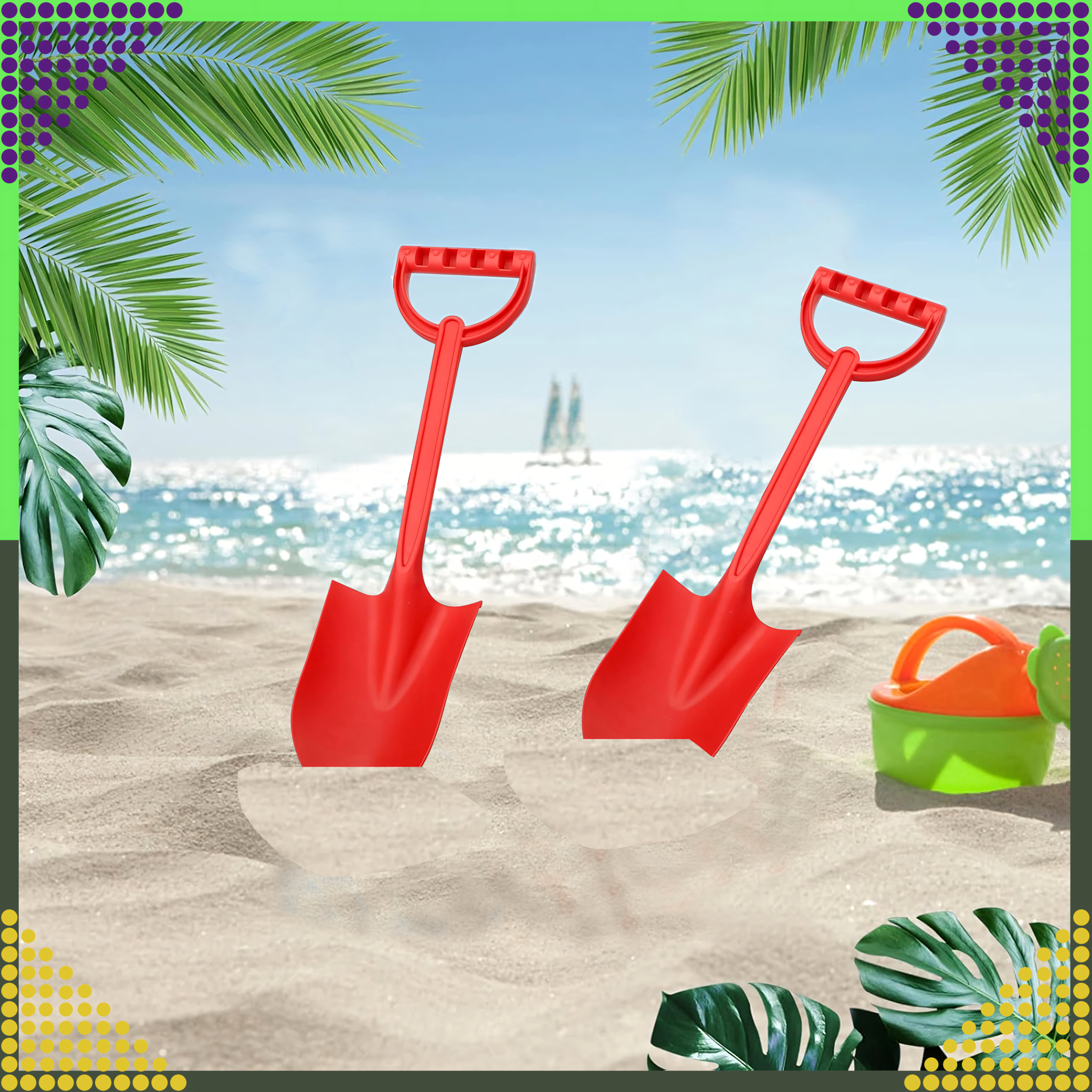 Labidas Liivalabidas rannale Liivakastidele Tugev suur XXL 64 cm