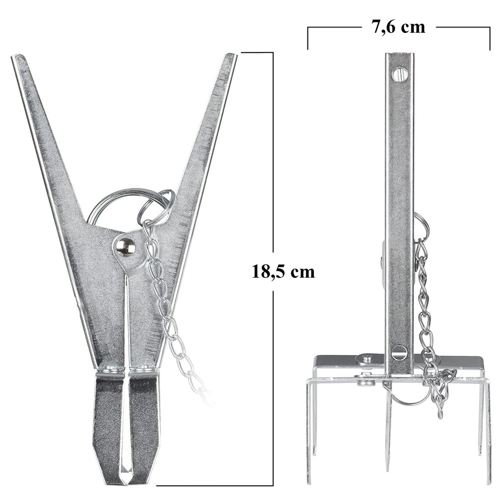 Scissor-Style Mole Trap for Eliminating Moles, Voles, Rodents, and Shrews