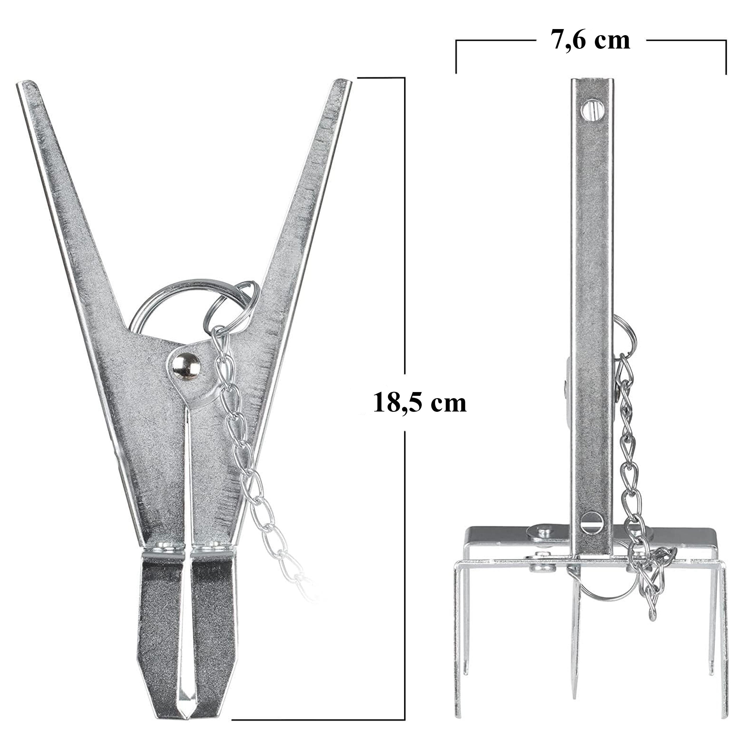 Scissor-Style Mole Trap for Eliminating Moles, Voles, Rodents, and Shrews