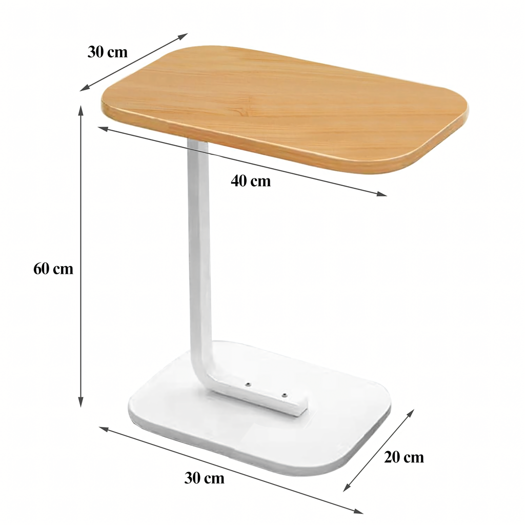 C-kujuline moodne diivanilaud elutuppa