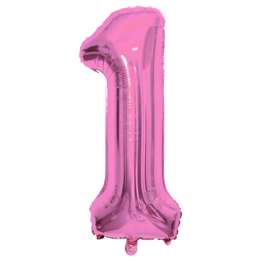 Õhupallid 1. sünnipäevaks üheaastasele tüdrukule, 5-tk tähtede komplekt