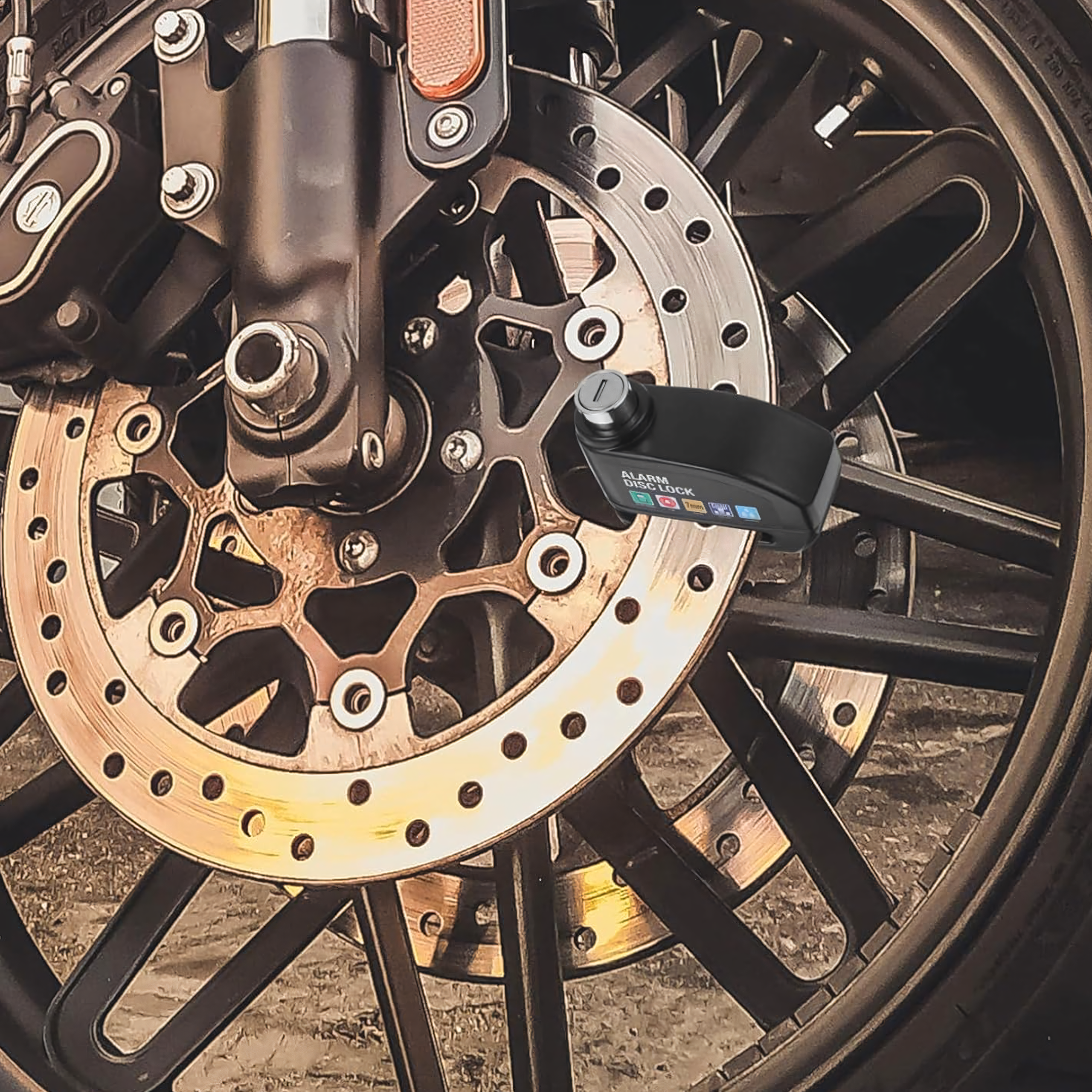 Luku piduriketta kaitse 110dB 7 mm tõukeratta, mootorratta, jalgratta jaoks