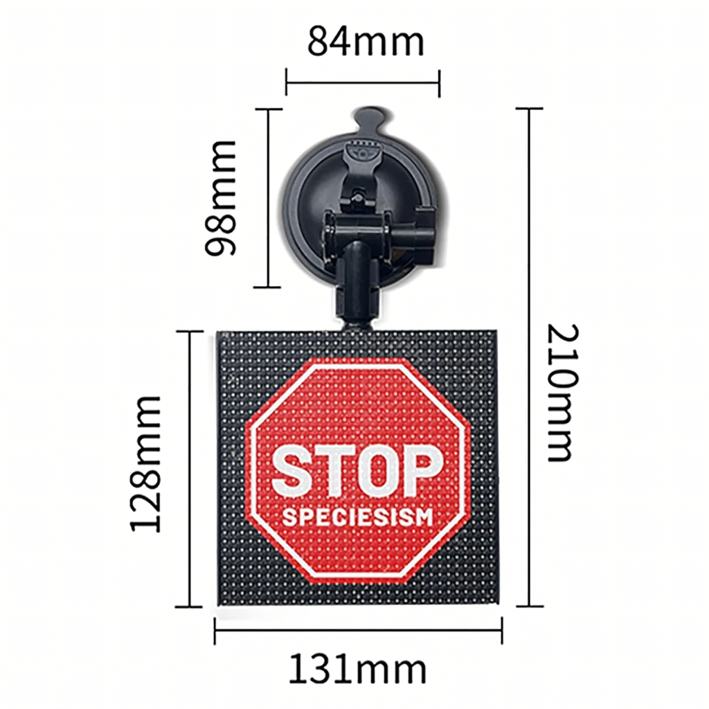 Nutikas LED-ekraan auto tagumise akna animatsioonide kuvamiseks