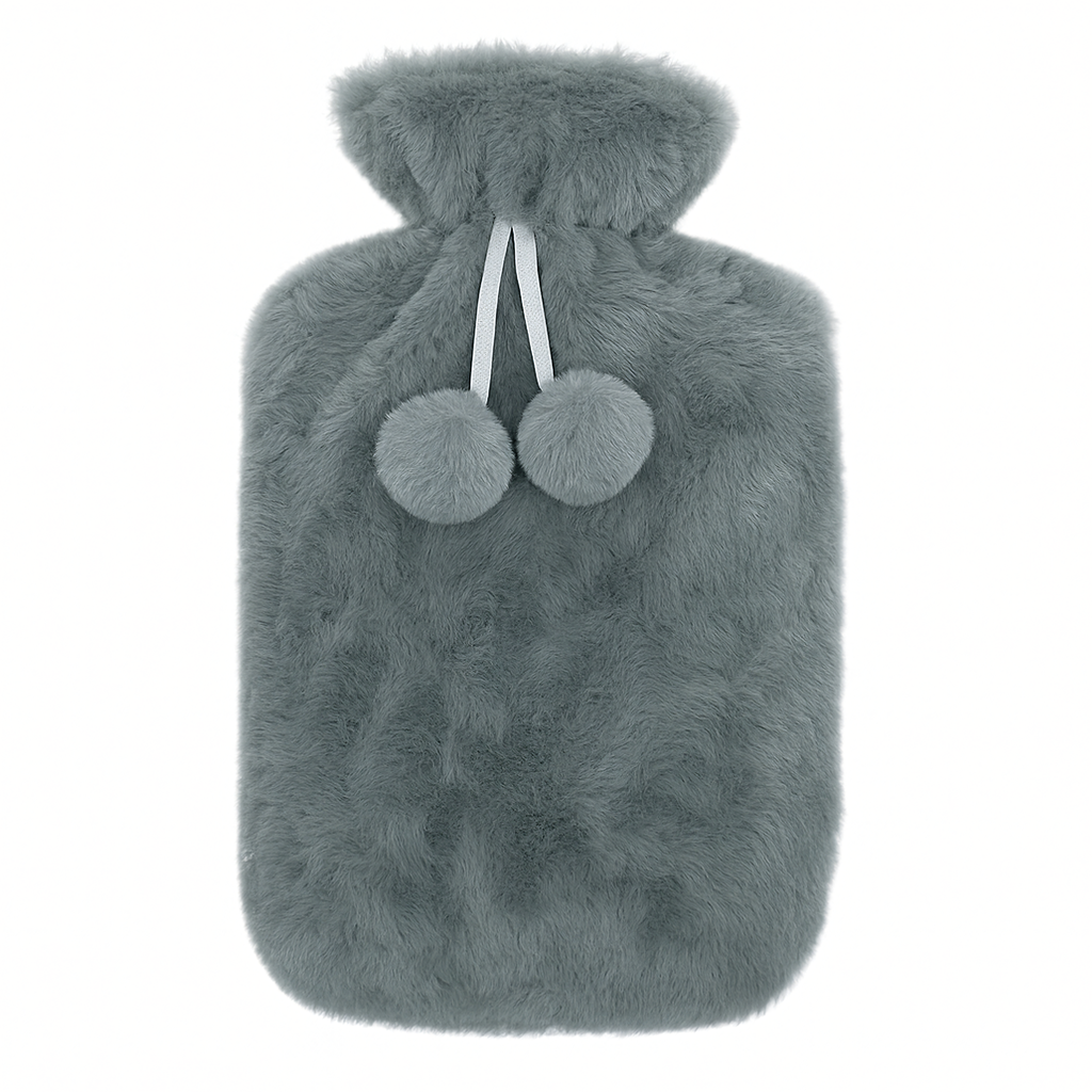 Väike veepudel 0.5L kattega plüüsist kummist soojendaja kampsunis