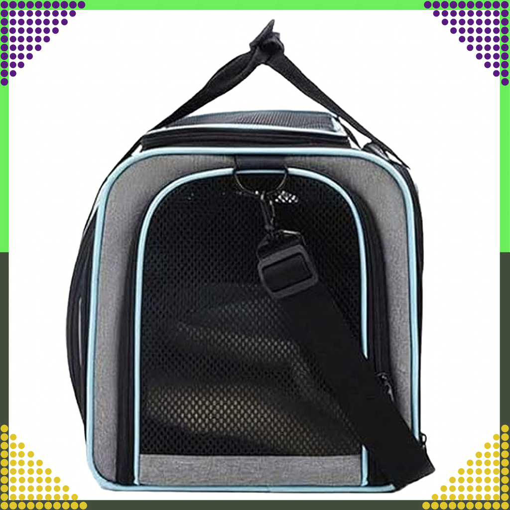 Large Expandable Pet Carrier Bag for Cats and Dogs up to 8kg with Ventilation