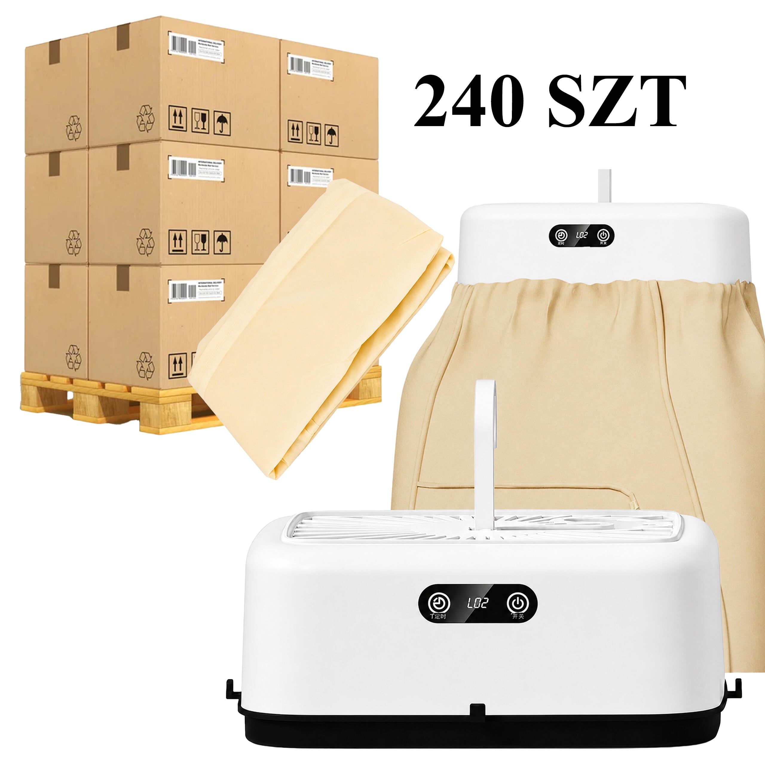 Portable UV Electric Clothes Dryer 500W for Wardrobes 240 pcs