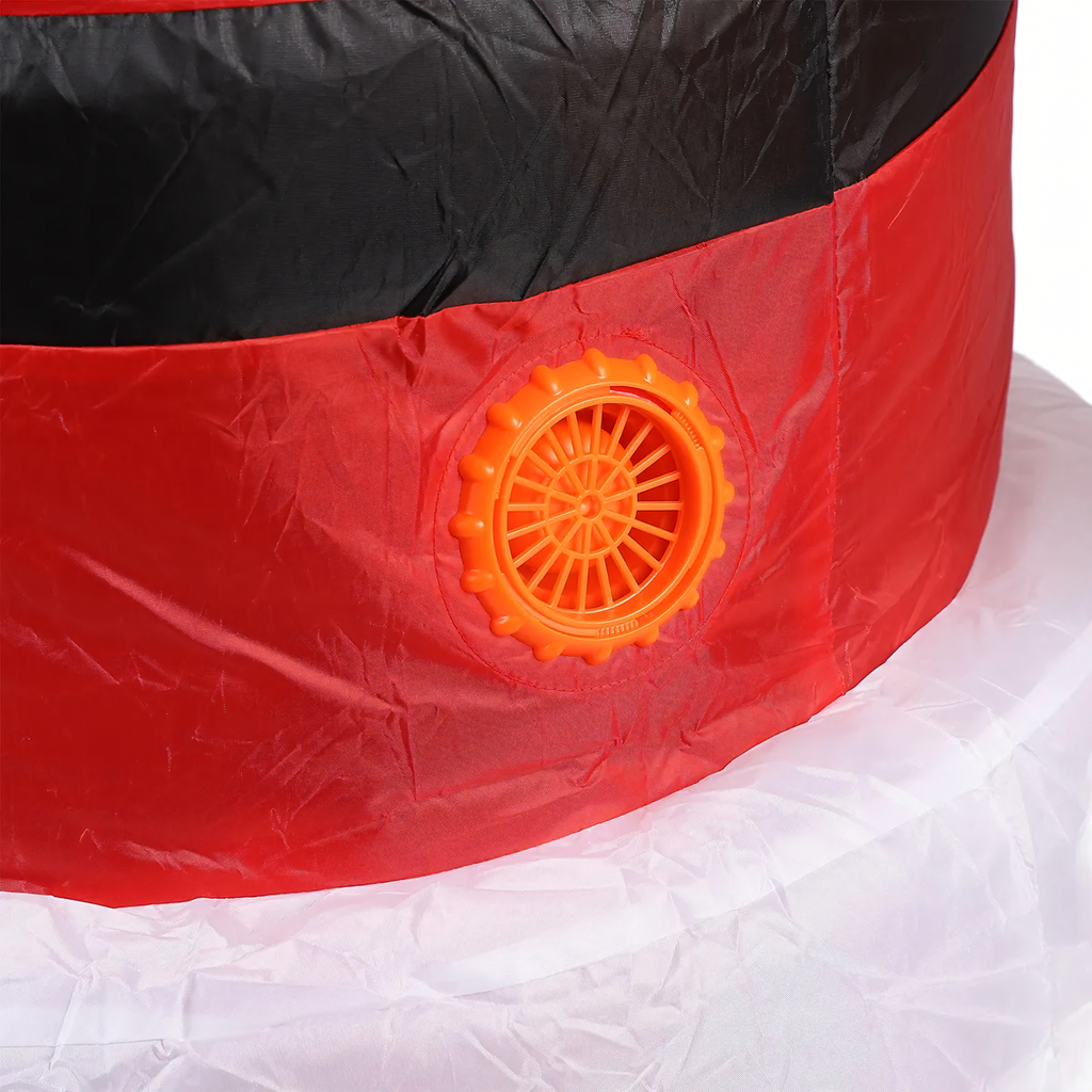 Täispuhutav jõuluvana kostüüm, karnevalikostüüm jõulupeoks, jõuluvana