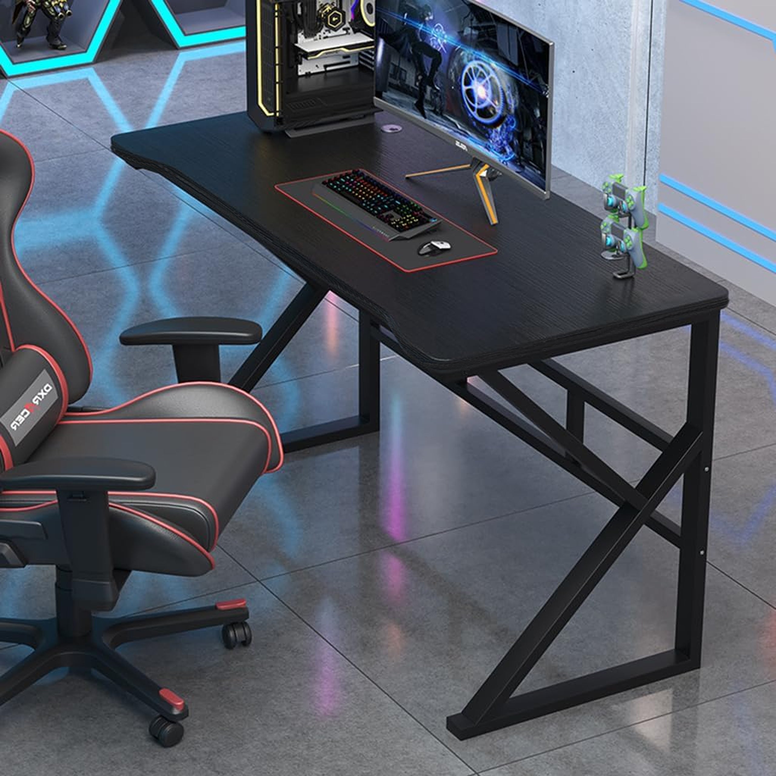 18 x Computer Desk Gaming Table for Gamer Computer Large Stable