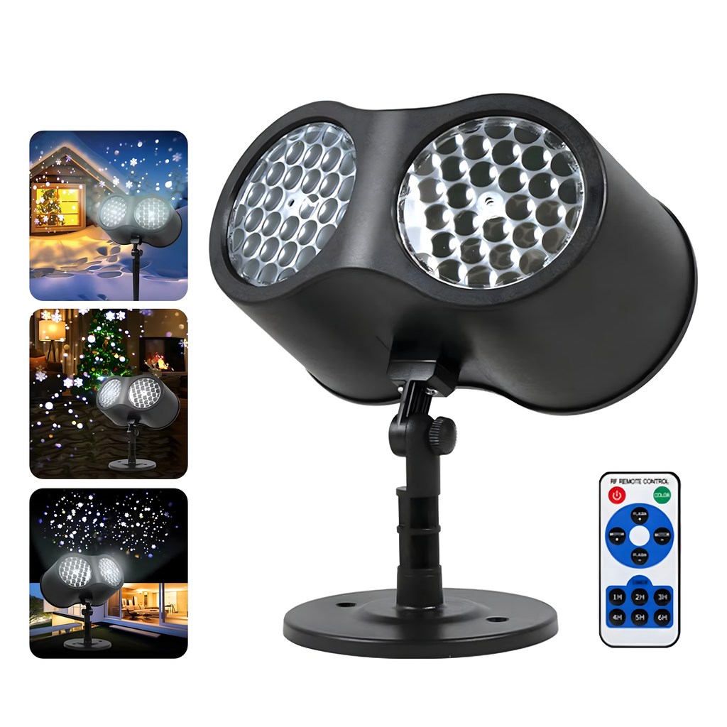 LED Laser Christmas Projector Snowflake Pattern Home Spotlight