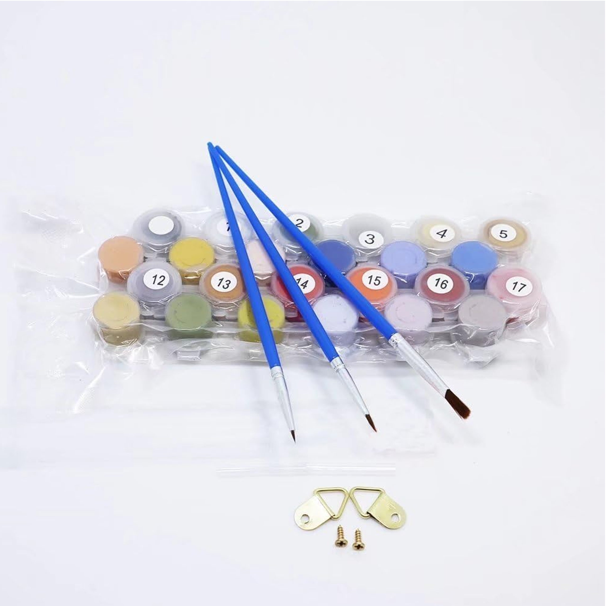 Numbrite järgi värvimise pilt raamiga DIY komplekt pintslid värv lõuend 30x40