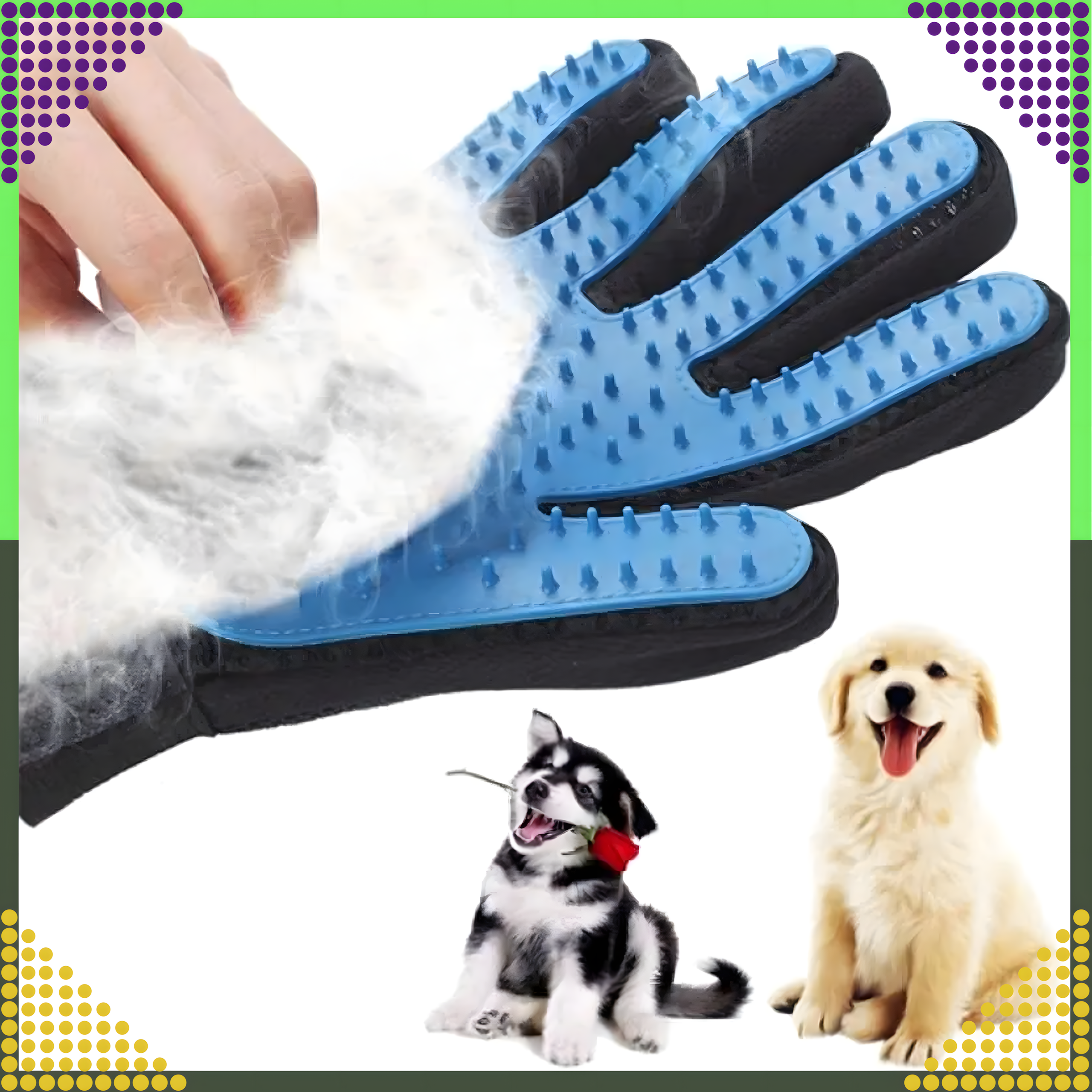 Kindaharj loomade karva harjamiseks, sügamiseks, pesemiseks ja masseerimiseks koertele ja kassidele