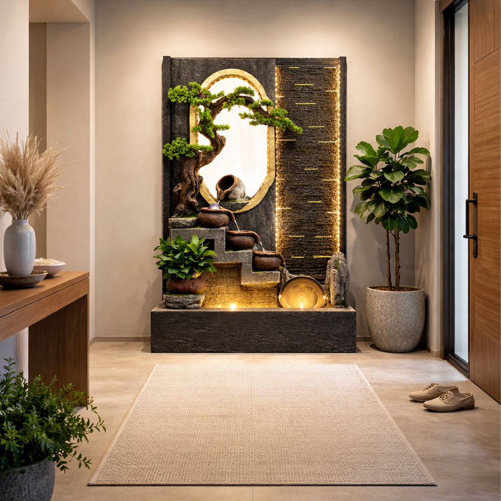 Large Decorative Garden and Home Water Wall Fountain 184x120x44cm