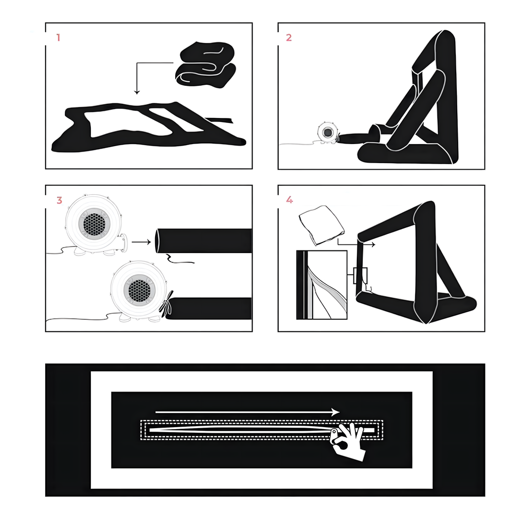 Large Inflatable Movie Projection Screen for Projector with Blower