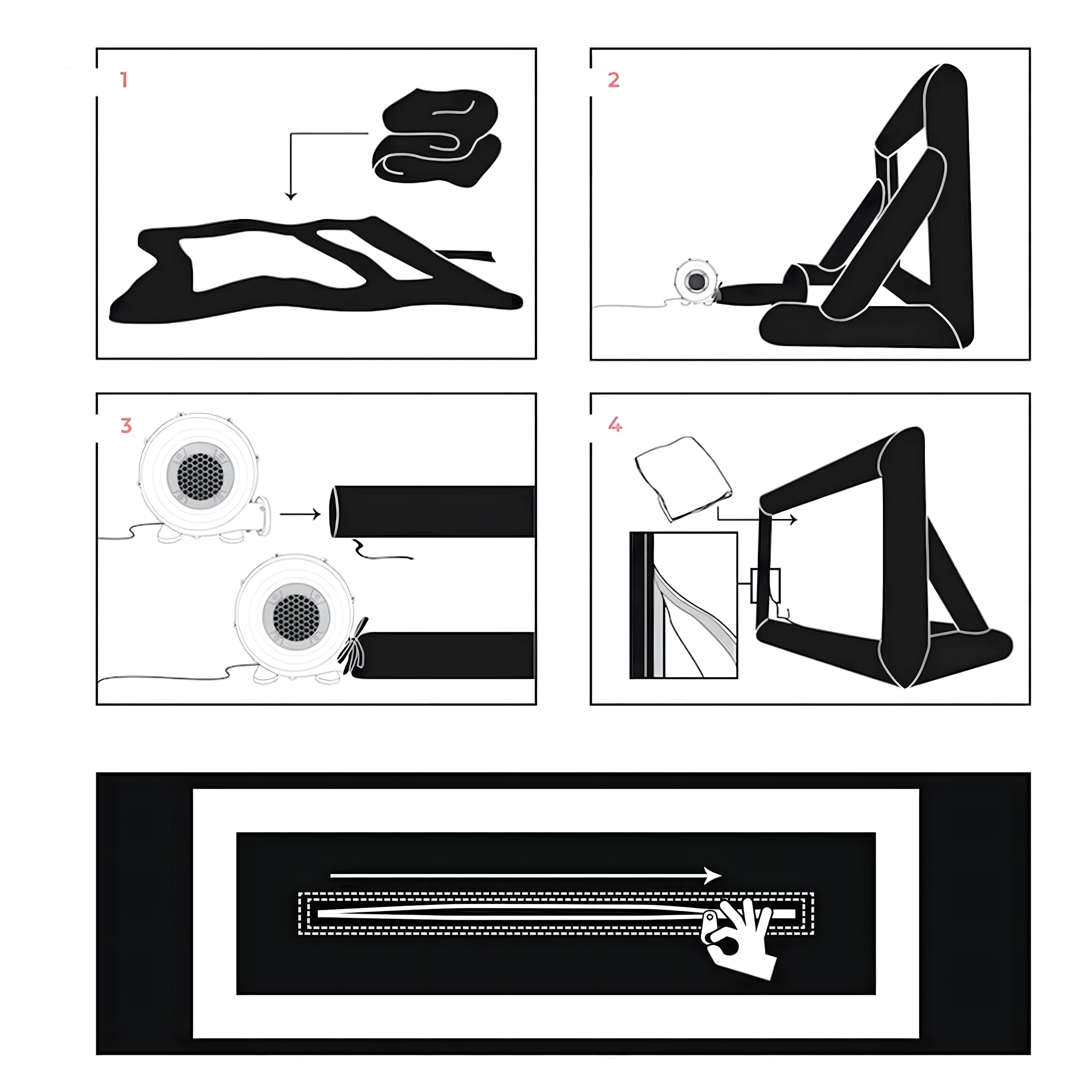 Large Inflatable Movie Projection Screen for Projector with Blower