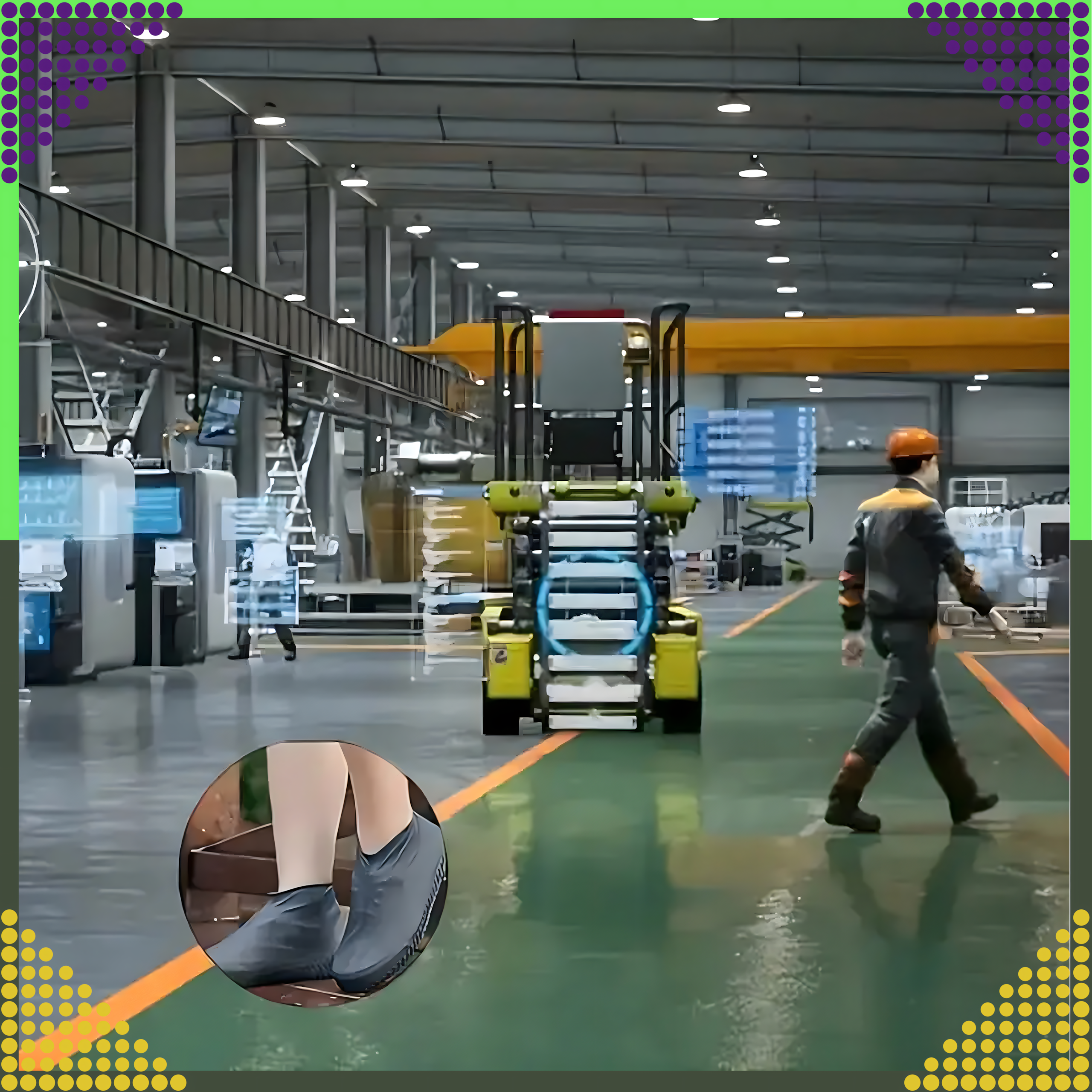 Waterproof Rain Shoe Covers Anti-Slip Rain Boots S